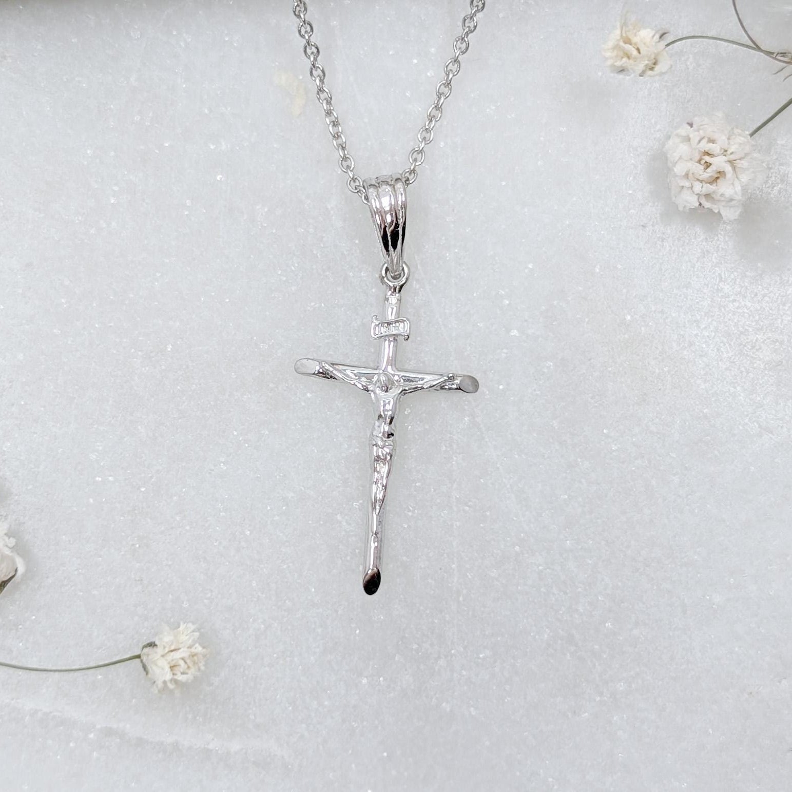 Crucifix Cross Pendant – .925 Sterling Silver