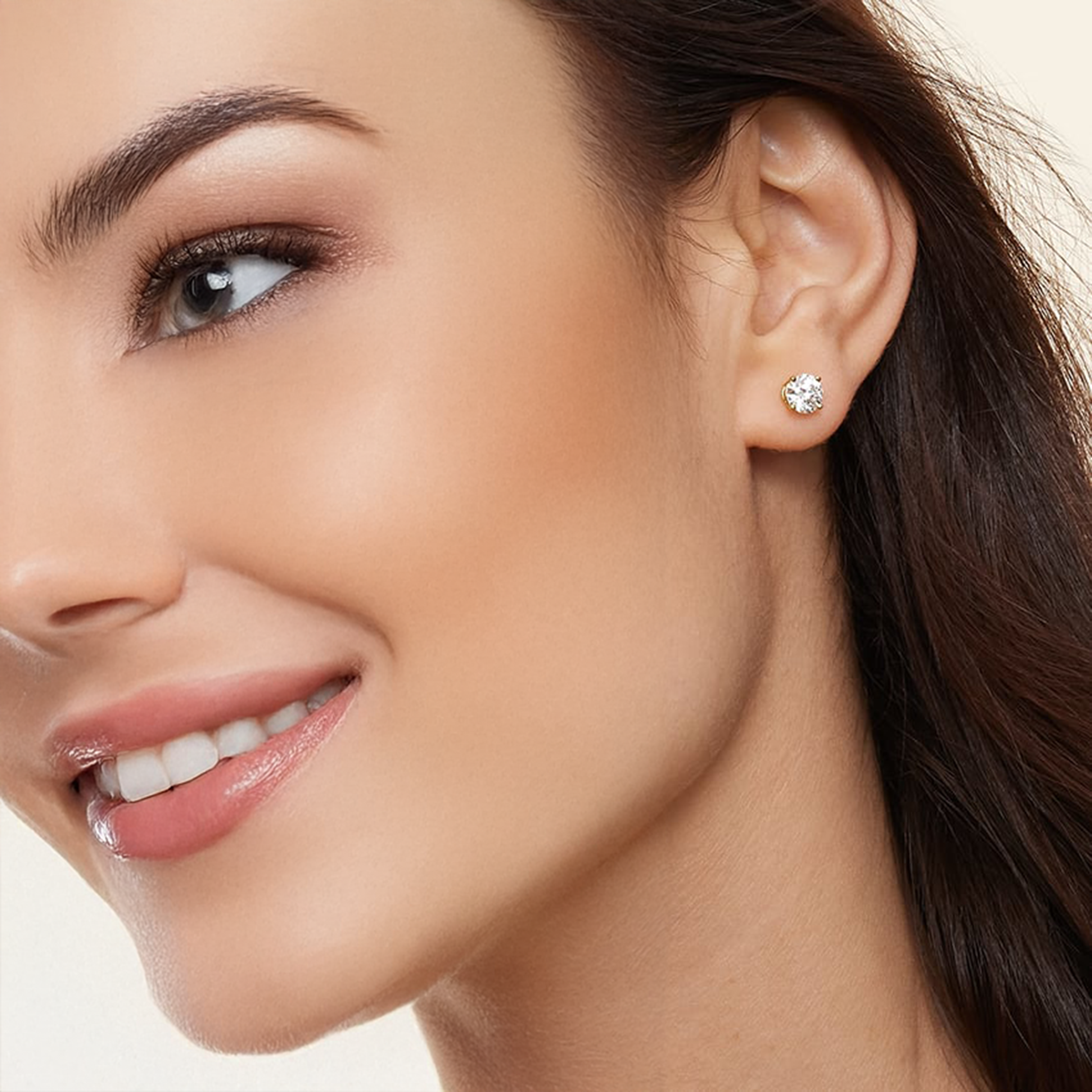 Solitaire Stud Earrings