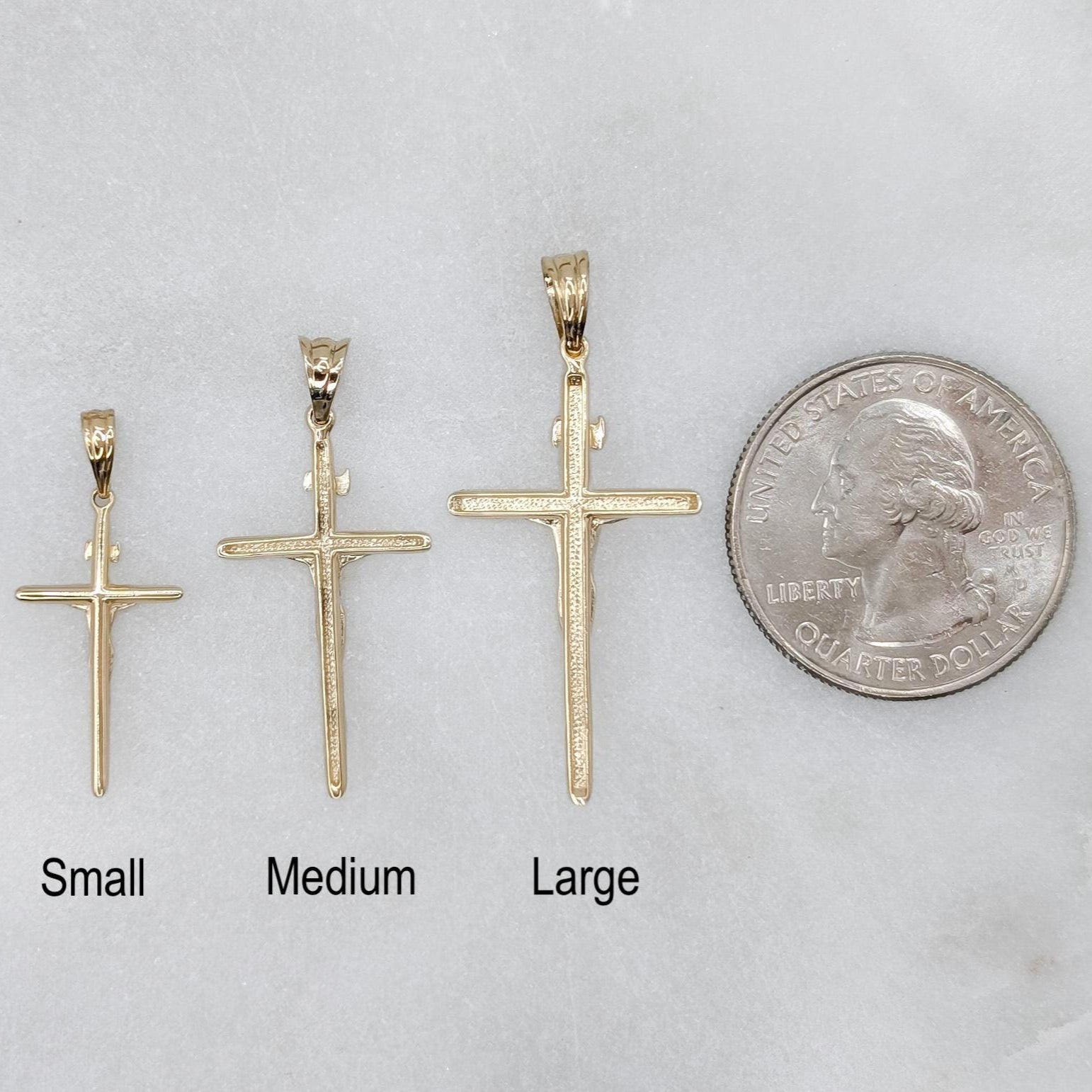 Medium Crucifix Cross Necklace