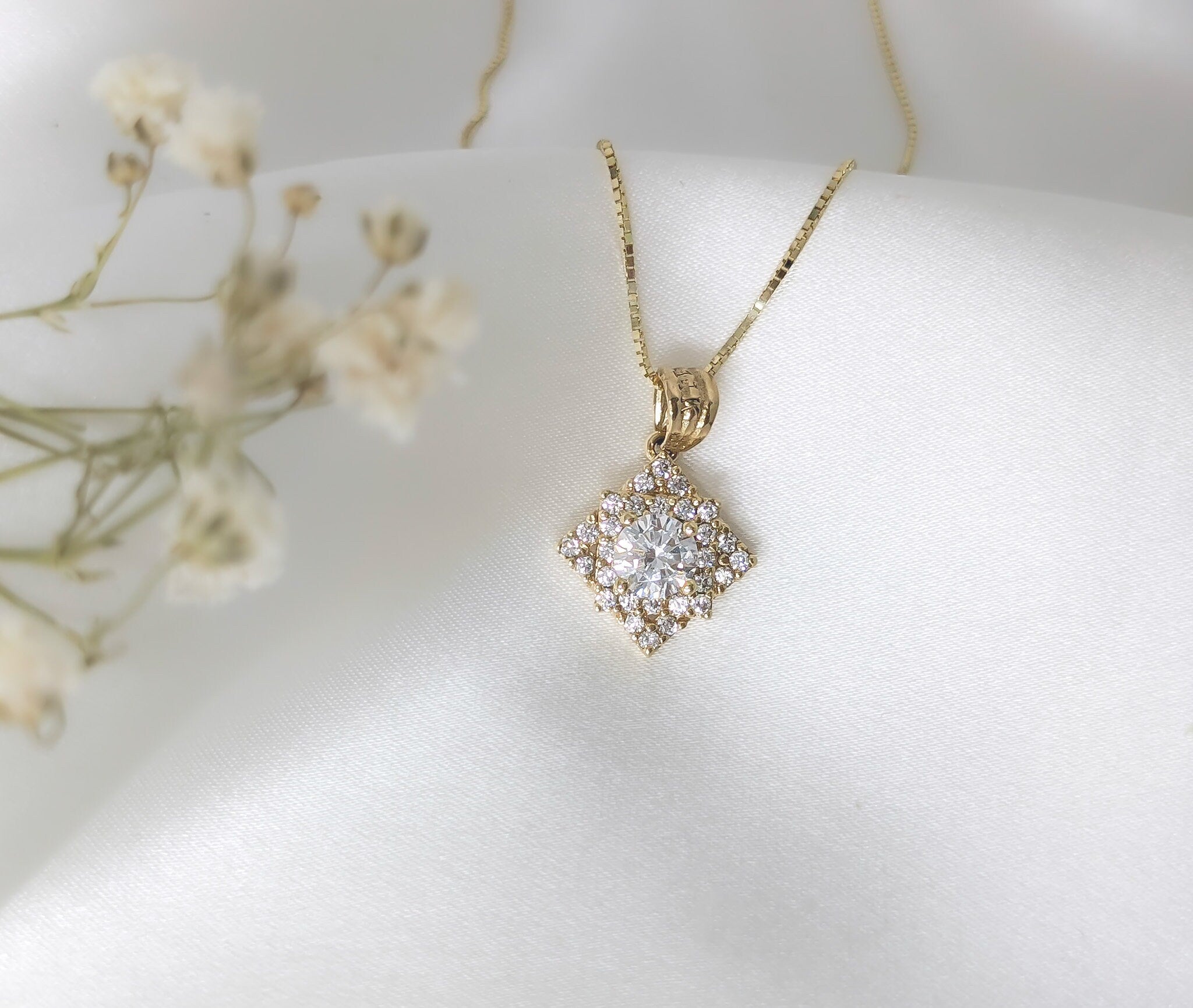 Infinity Square Pendant