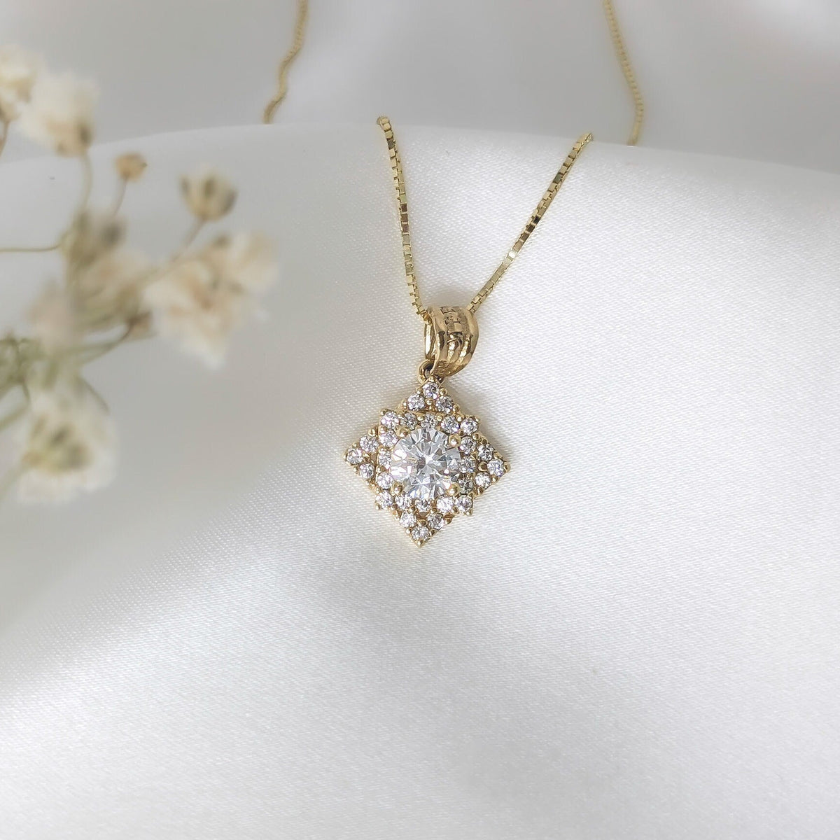 Infinity Square Pendant