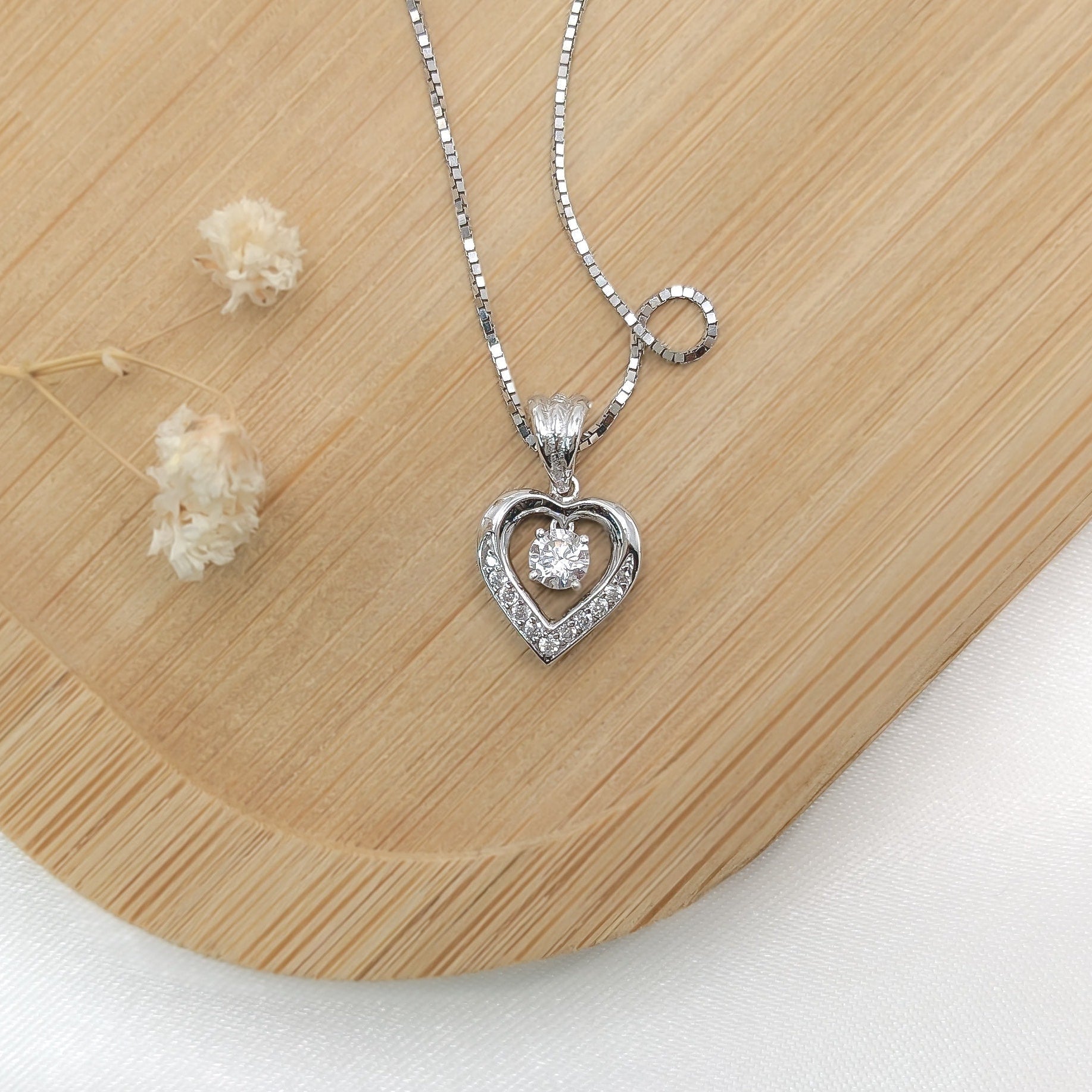 Pavé Heart Pendant