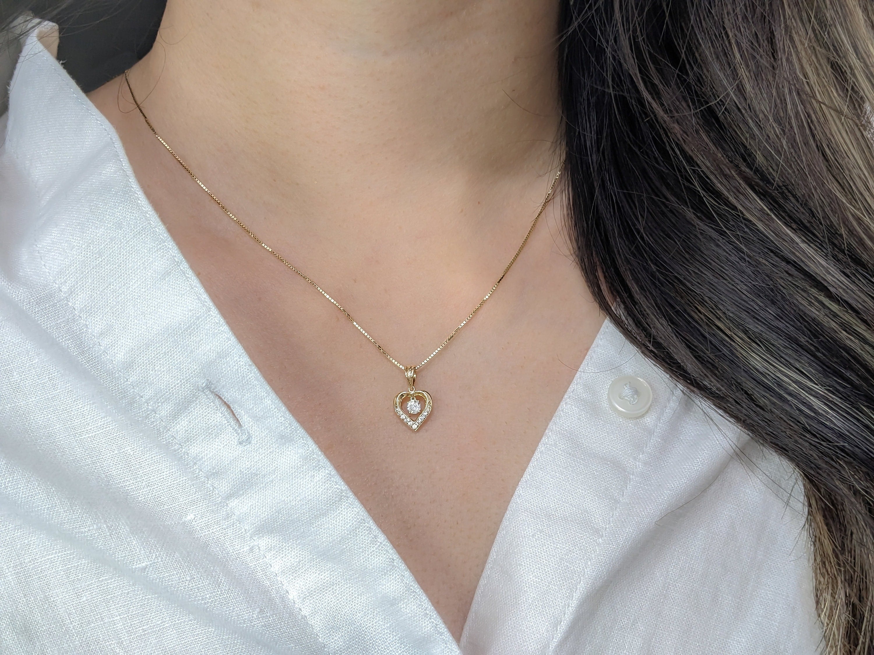 Pavé Heart Pendant