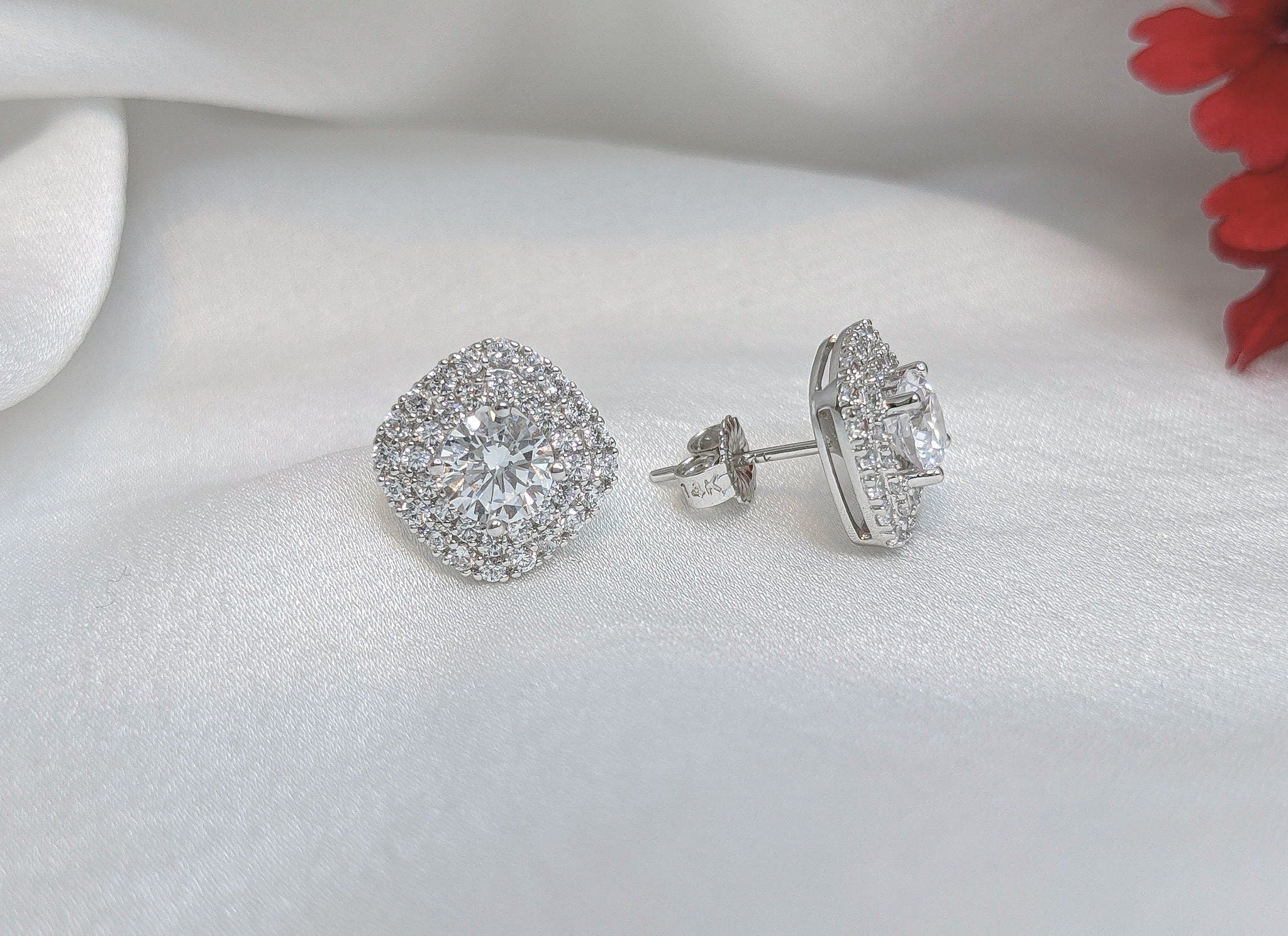 Square Cushion Earrings