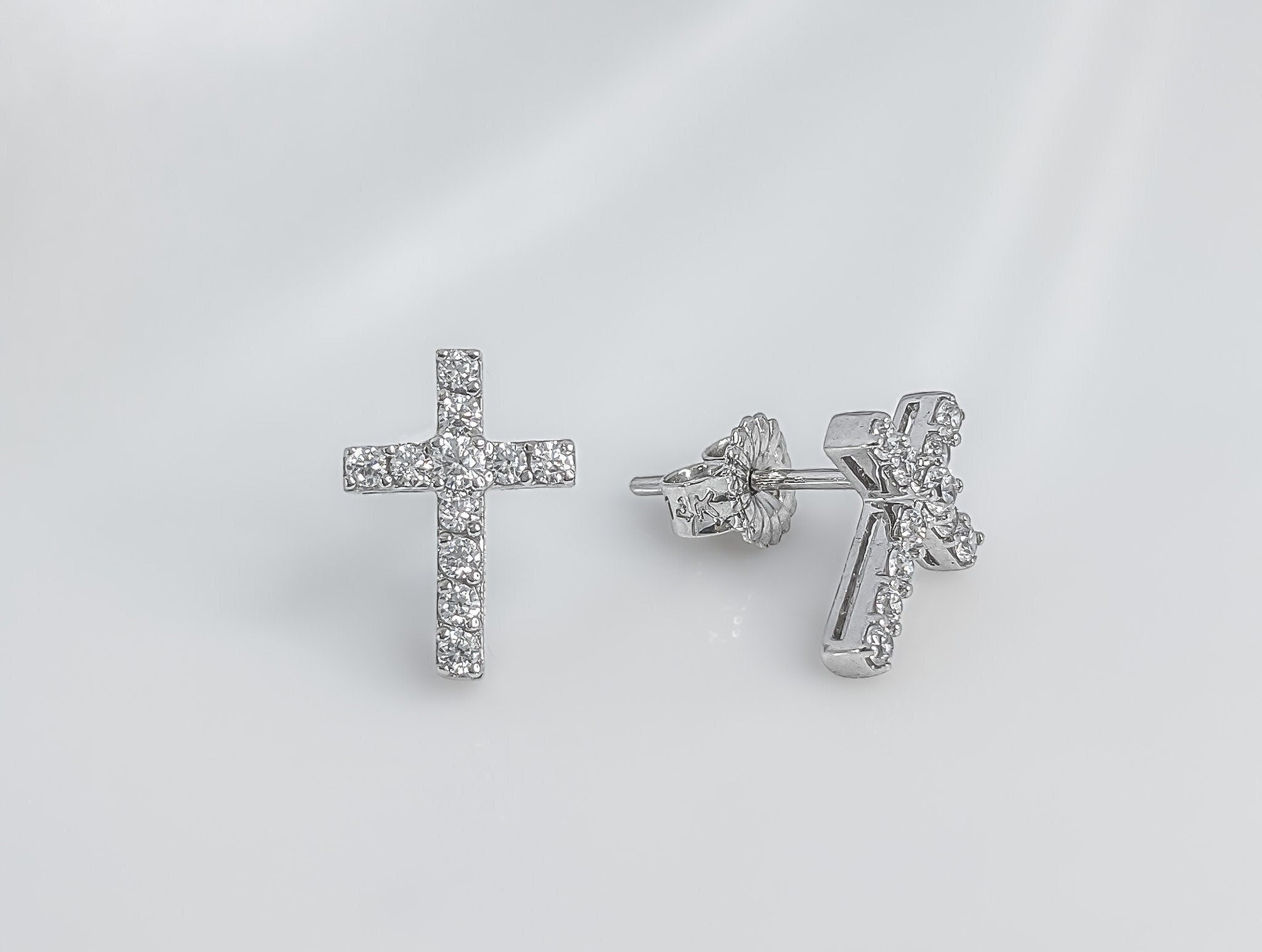 Mini Cross Earrings