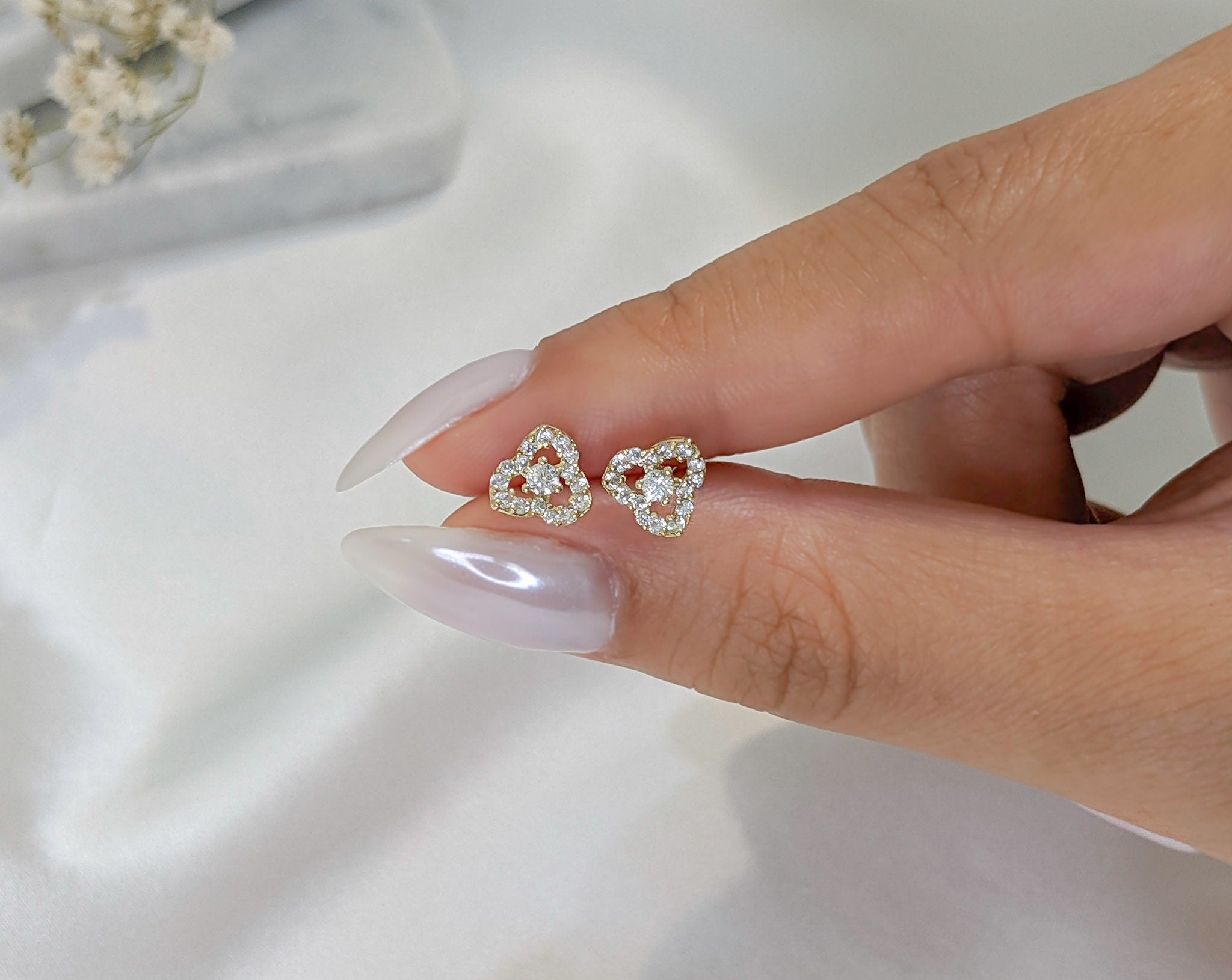 Trillium Petal Earrings