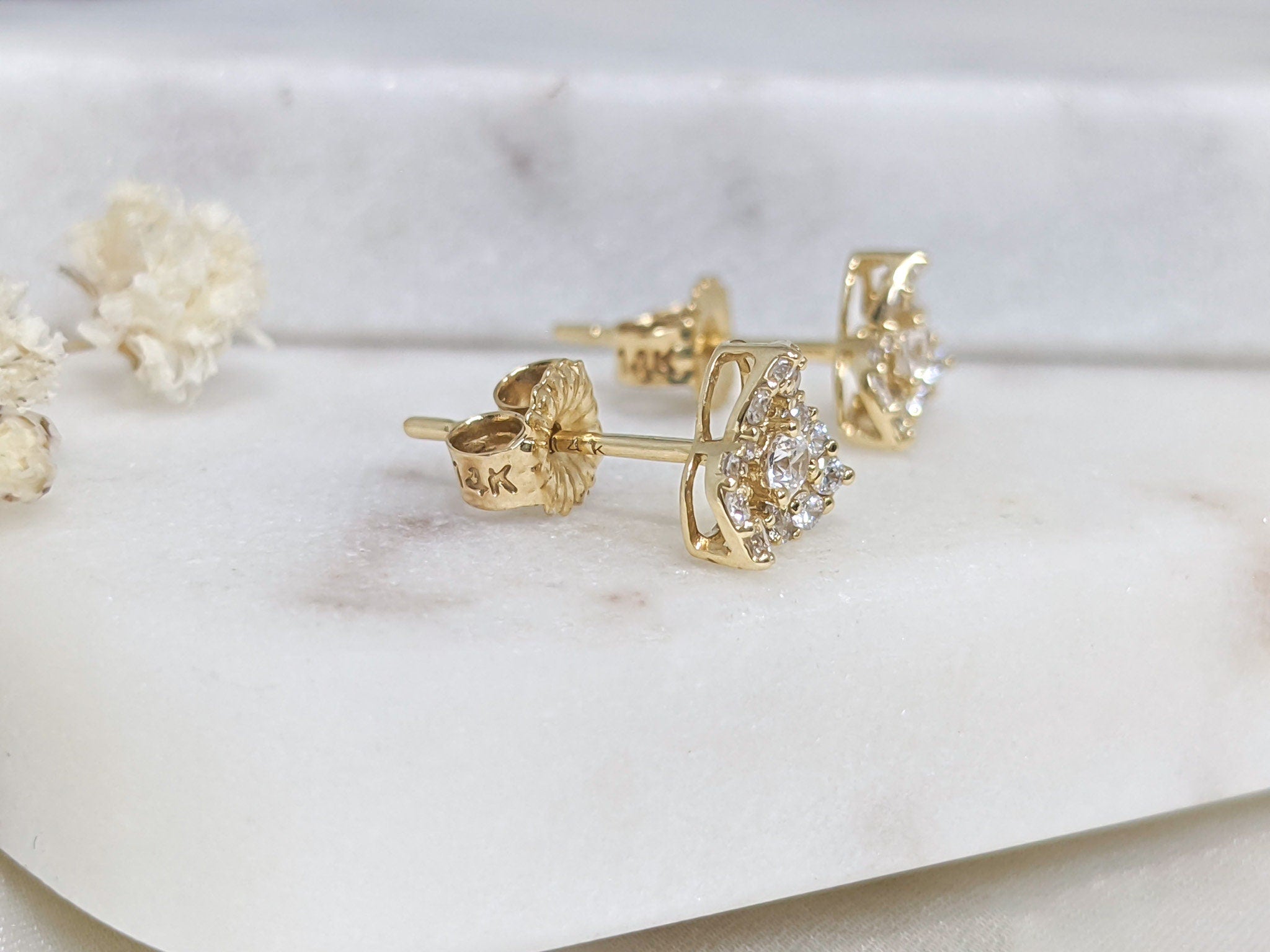 Trillium Petal Earrings