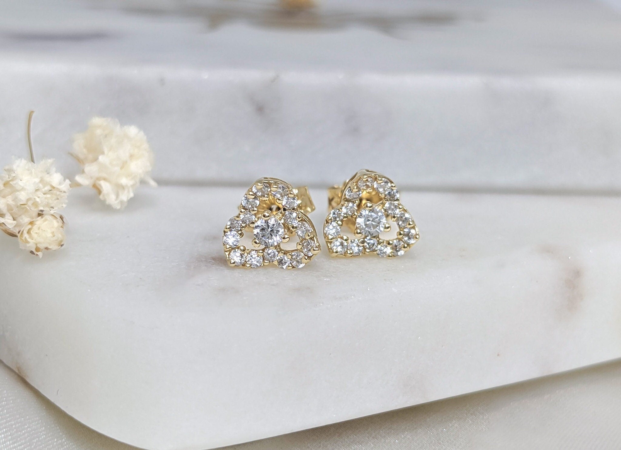 Trillium Petal Earrings