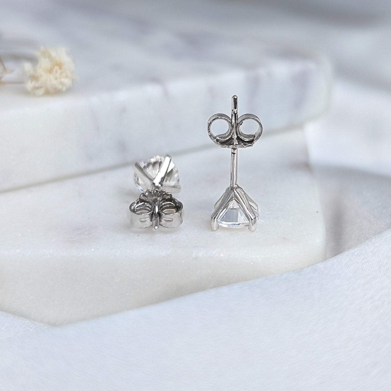 Martini Solitaire Earrings