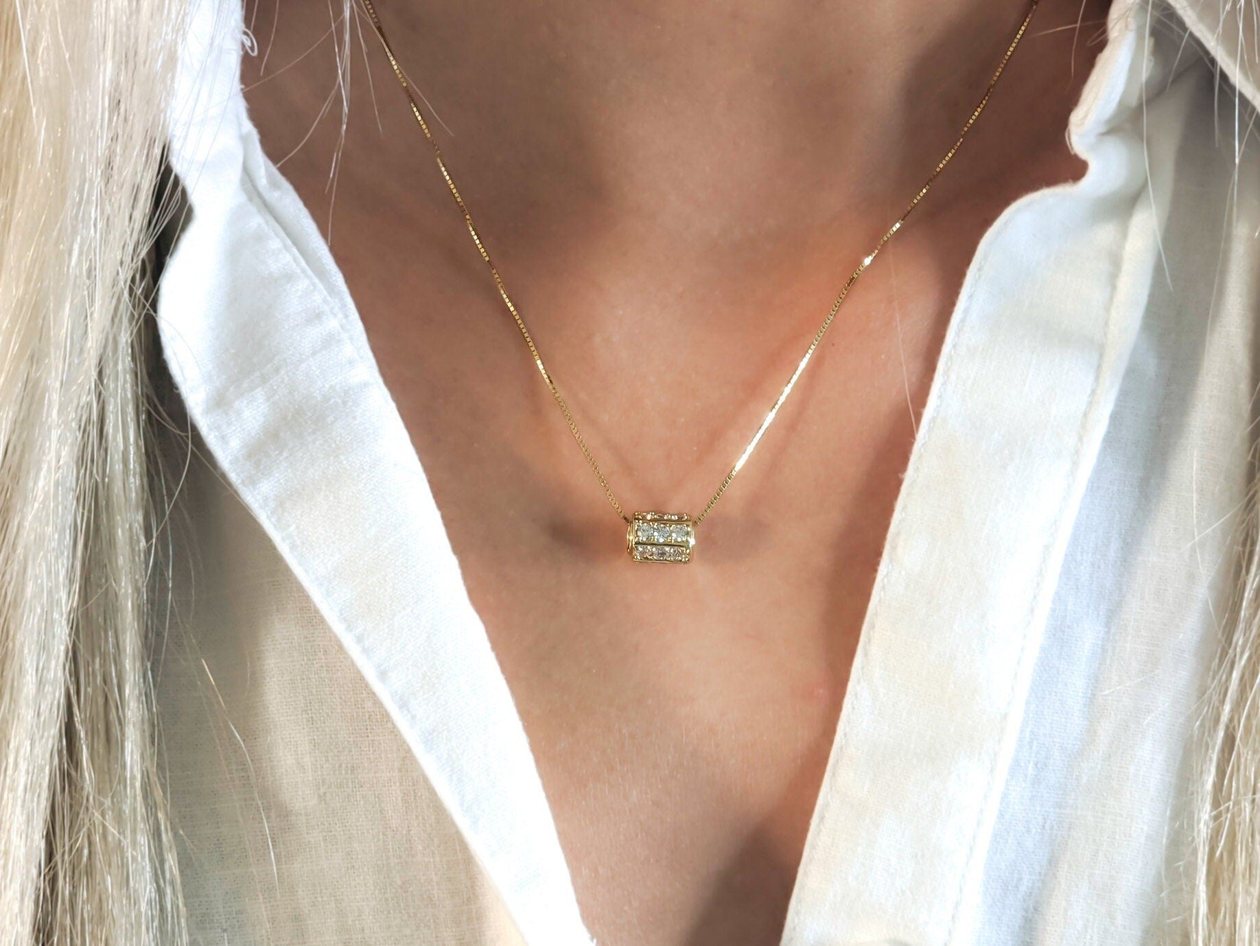 Eternity Mini Tube Pendant