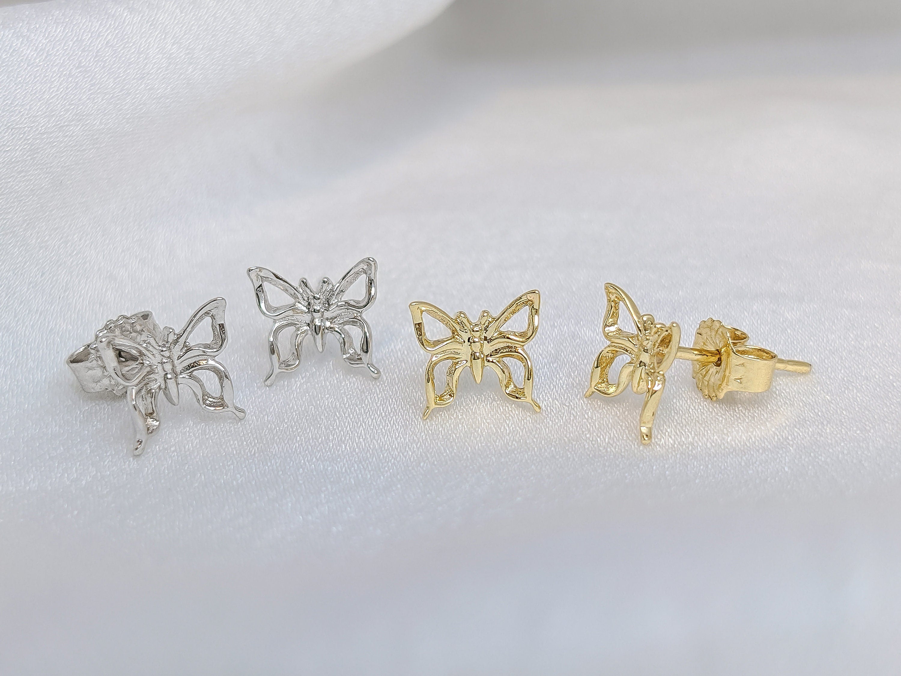 Gold Butterfly Earrings