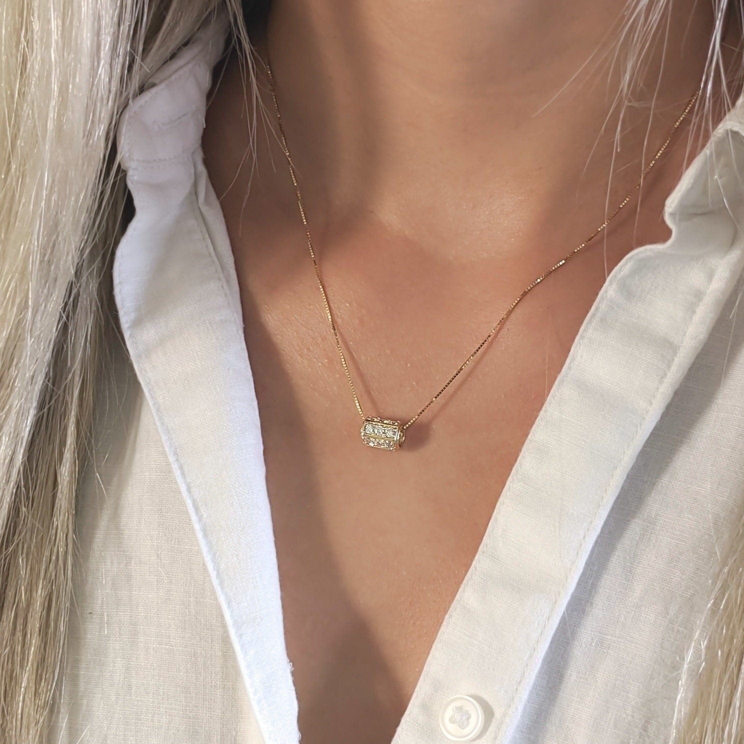 Eternity Mini Tube Pendant