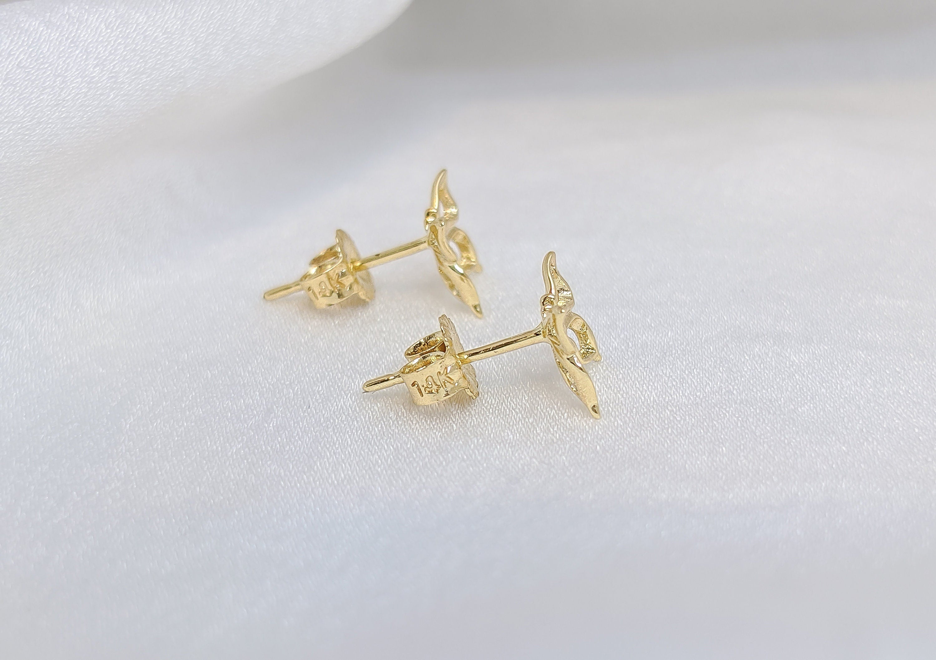 Gold Butterfly Earrings