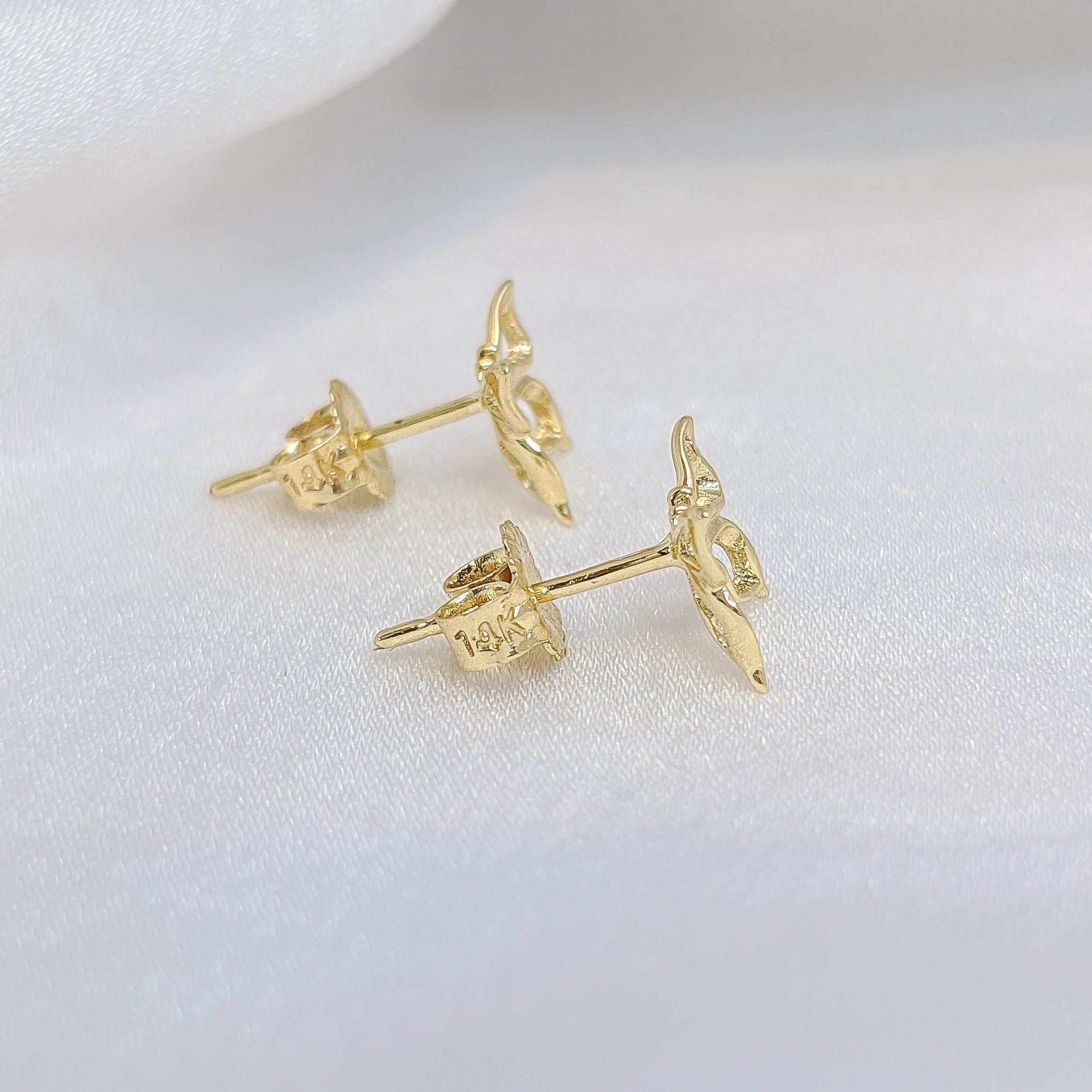 Gold Butterfly Earrings