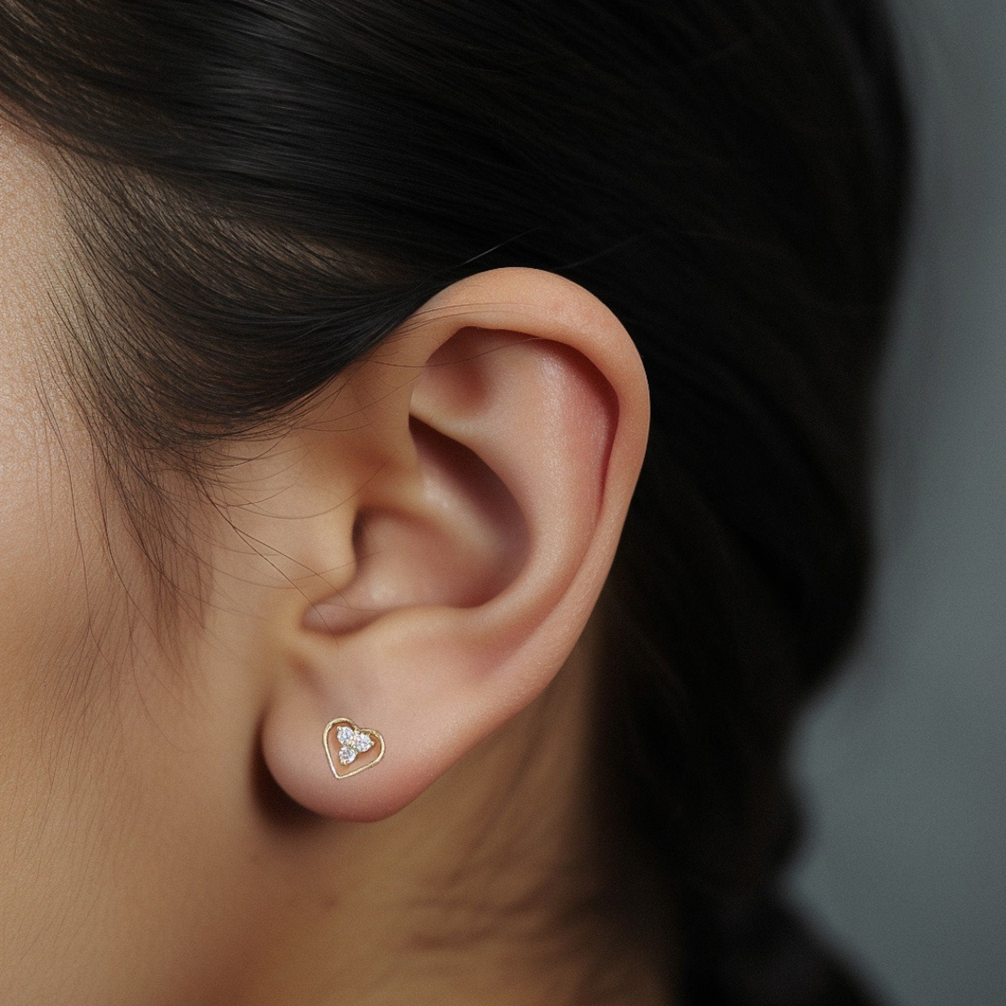 Mini Heart Earrings