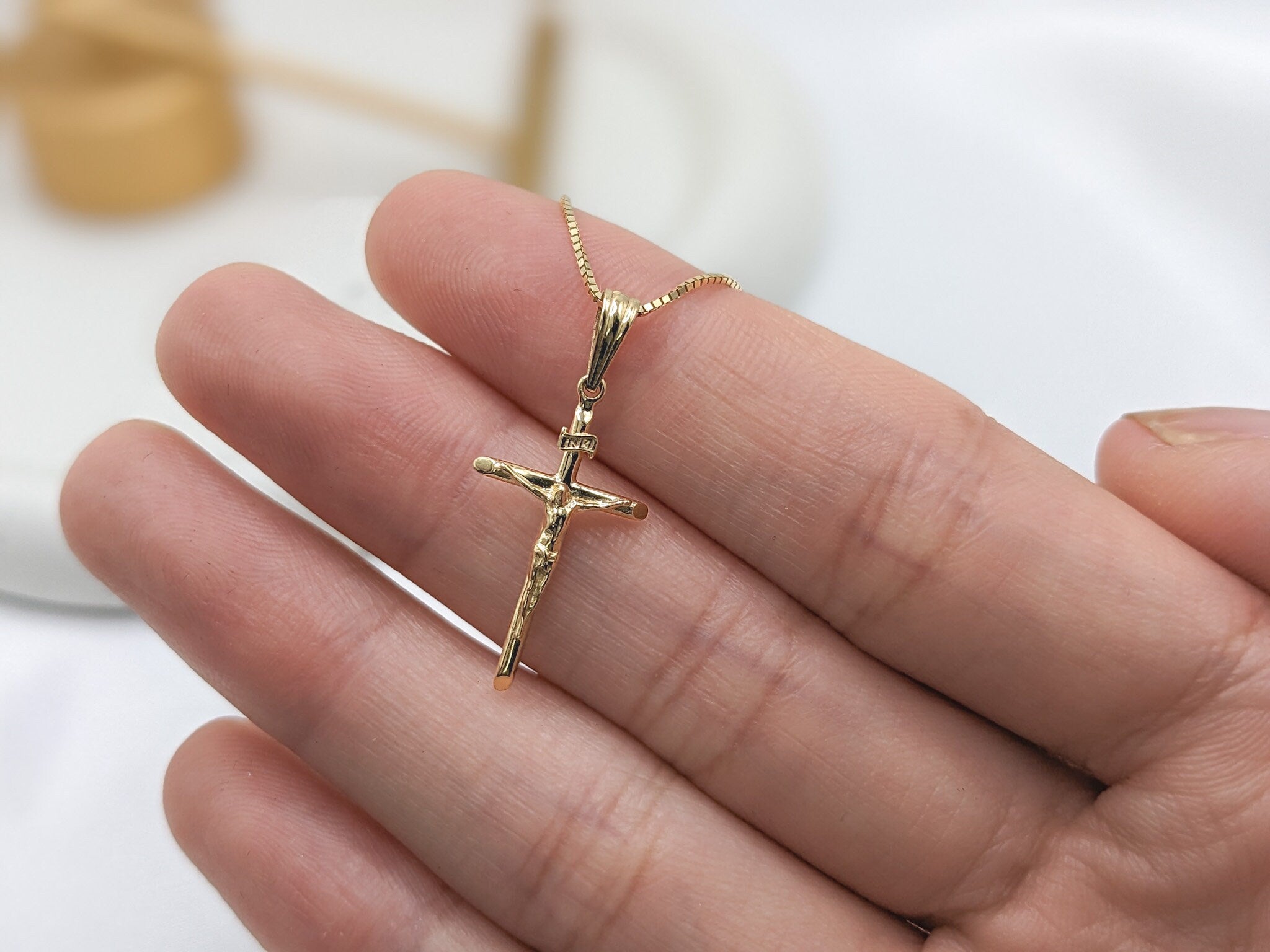Small Crucifix Cross Pendant