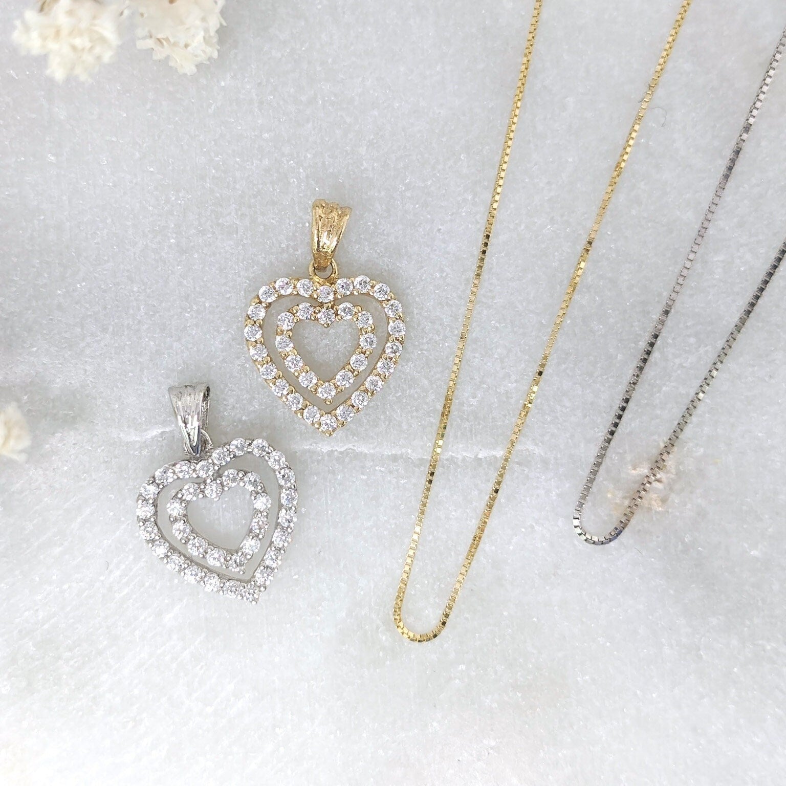 Mini Double Heart Pendant