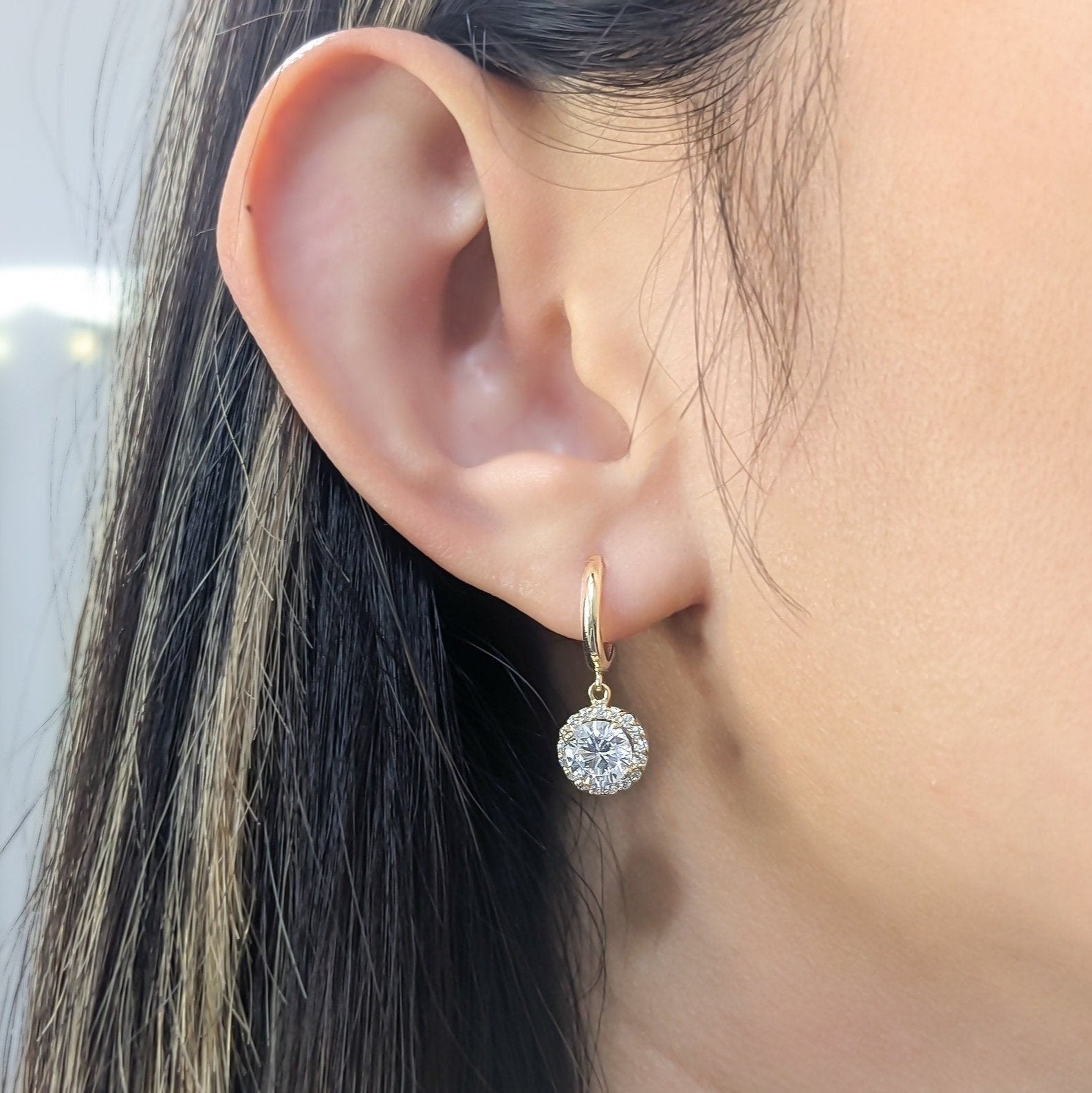 Halo Hoop Earrings