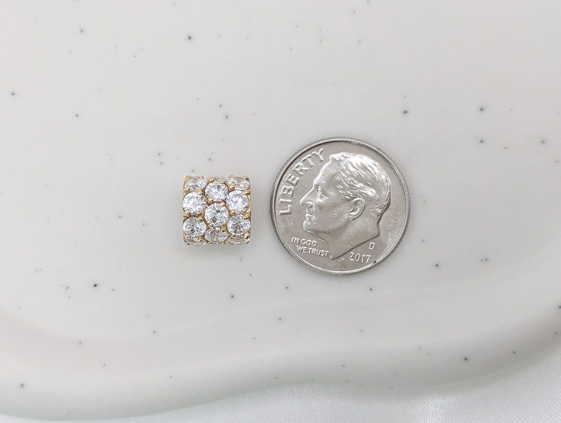Eternity Pavé Tube Pendant