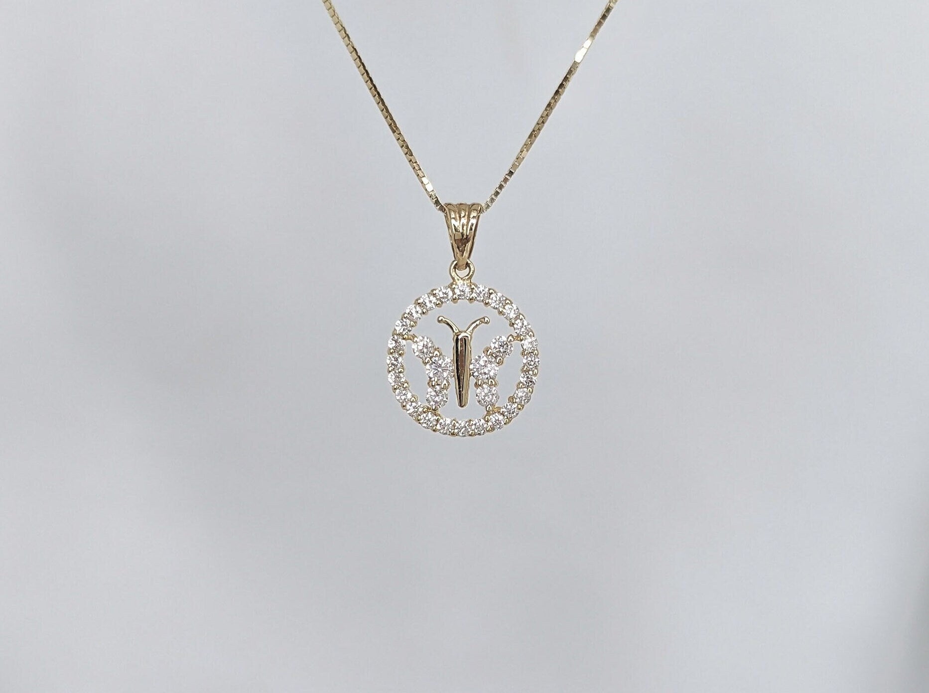 Butterfly Halo Pendant