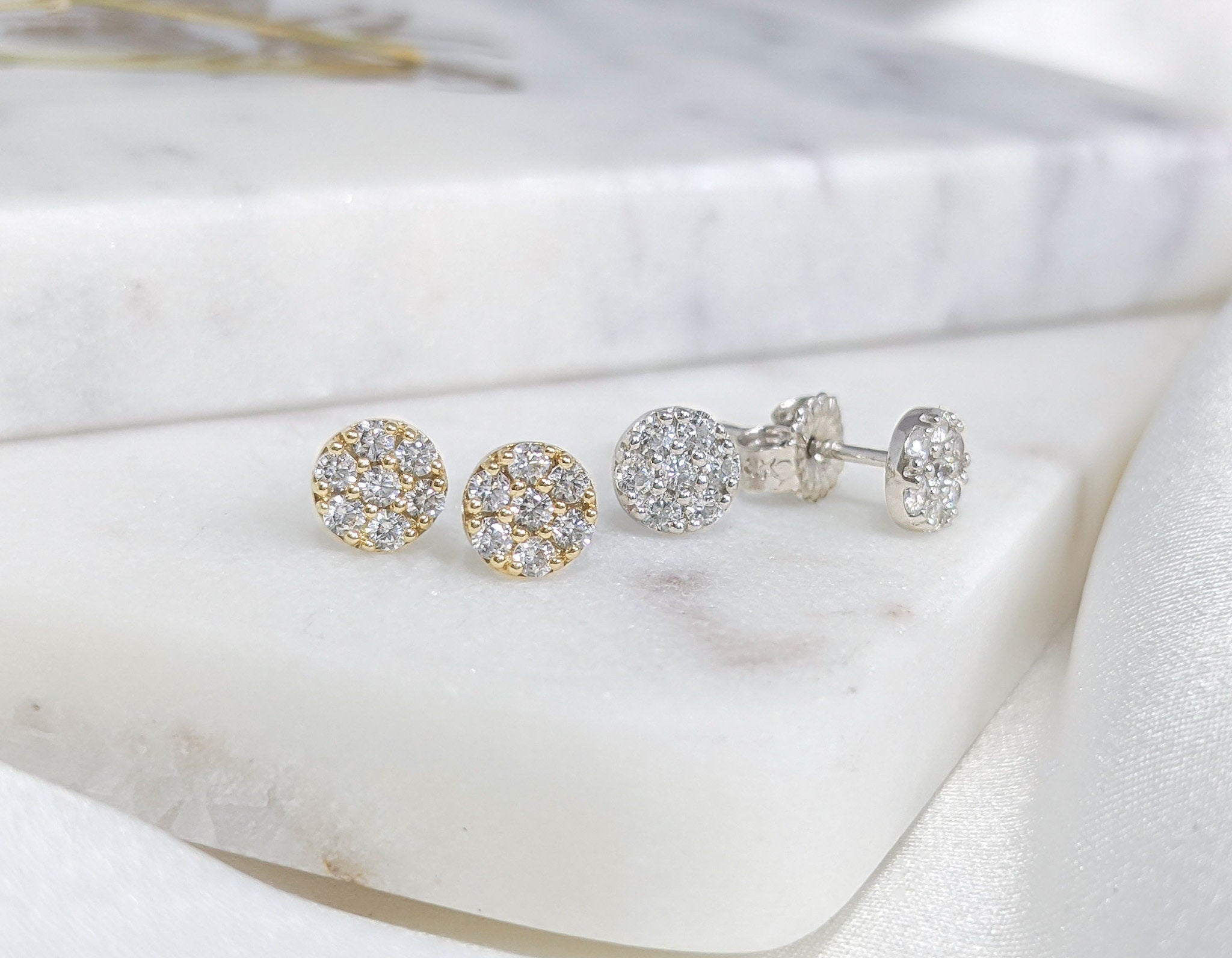 Cluster Circle Earrings