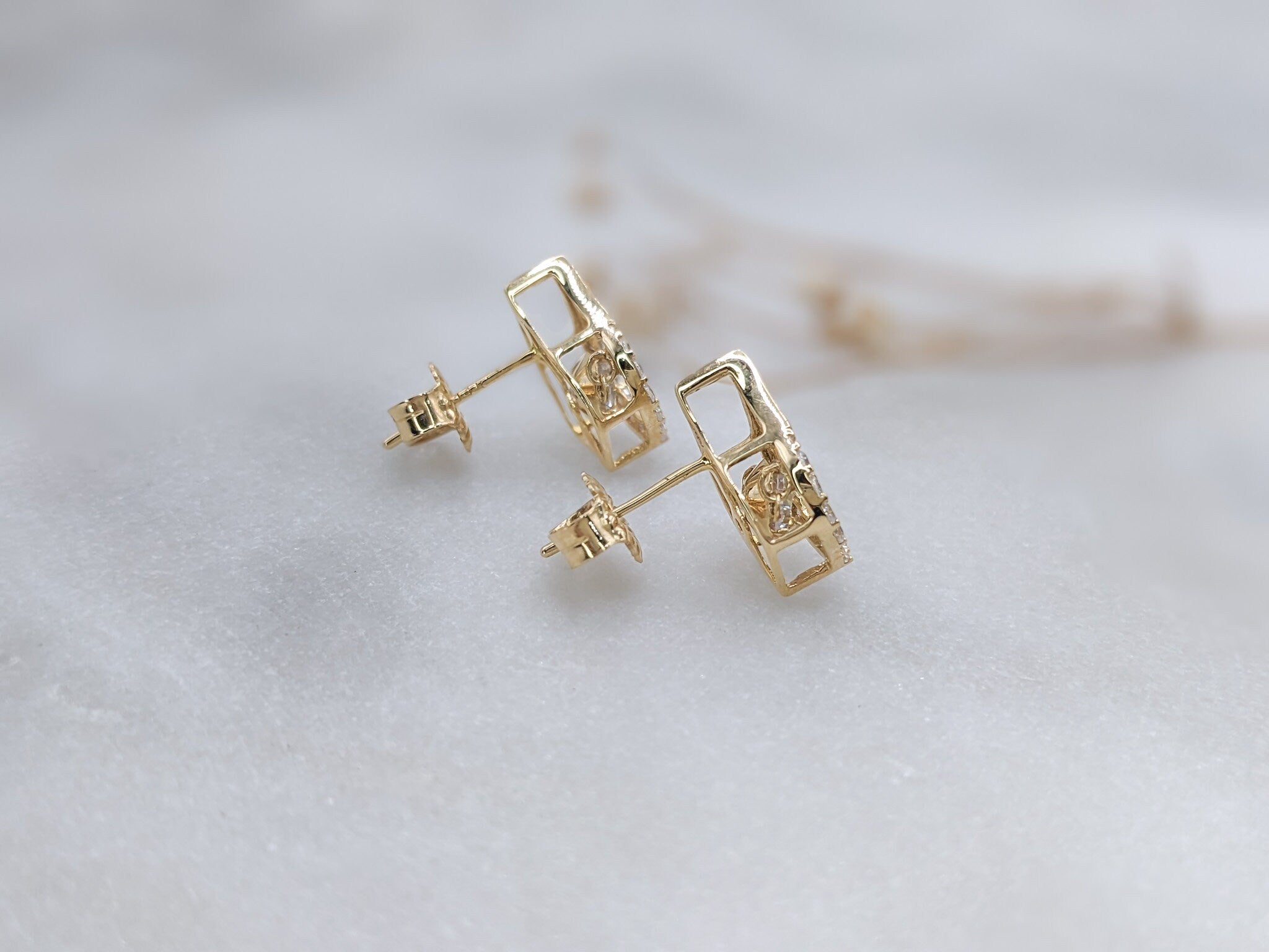 Pear Drop Dancing Stones Earrings