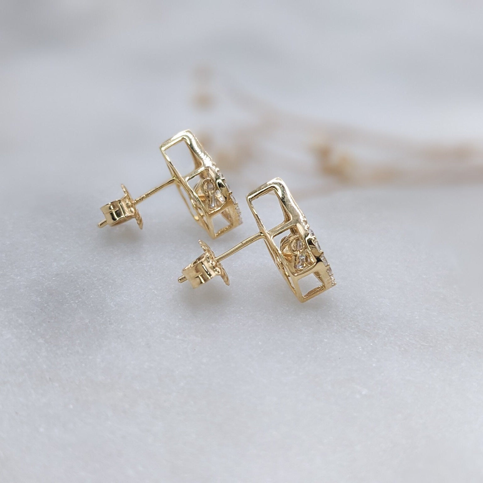 Pear Drop Dancing Stones Earrings