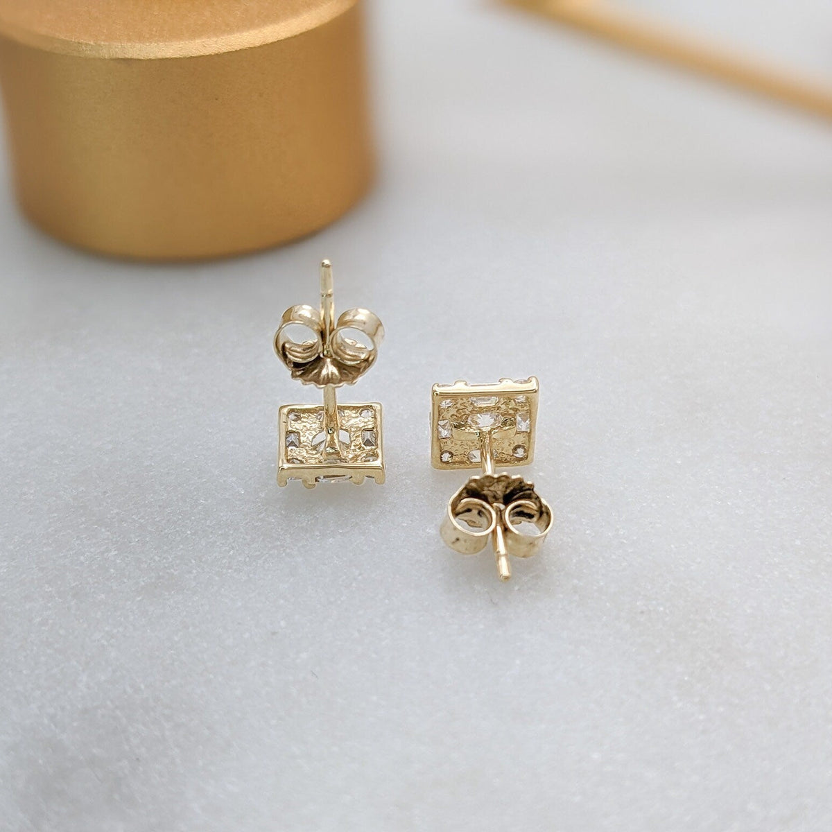 Art Deco Square Earrings