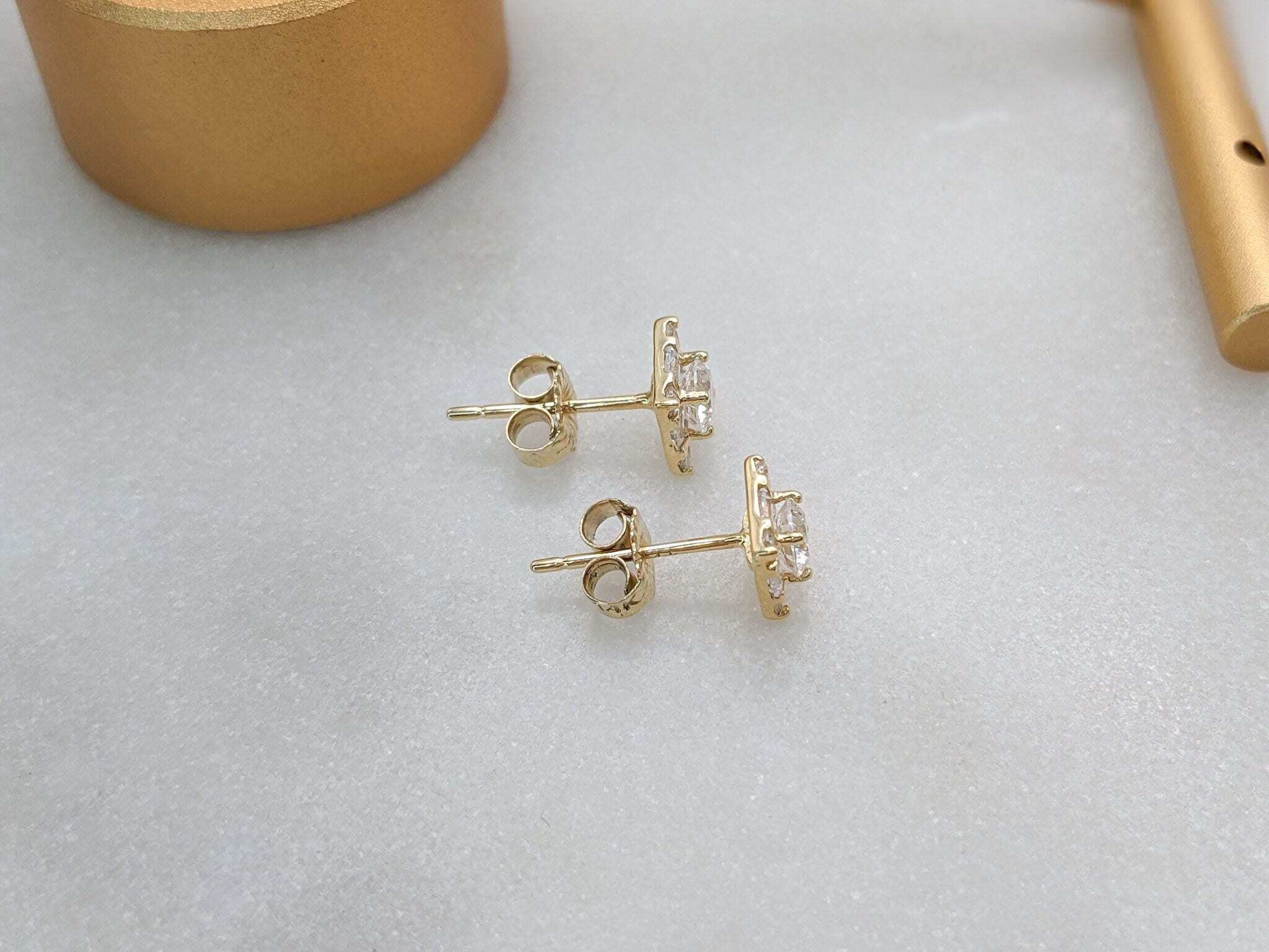 Art Deco Square Earrings