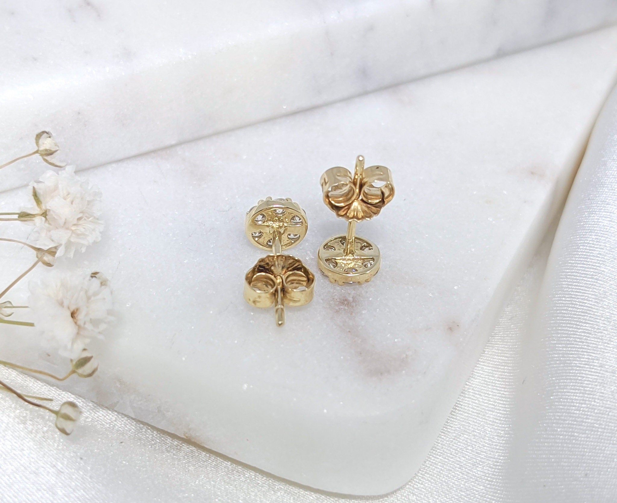 Cluster Circle Earrings