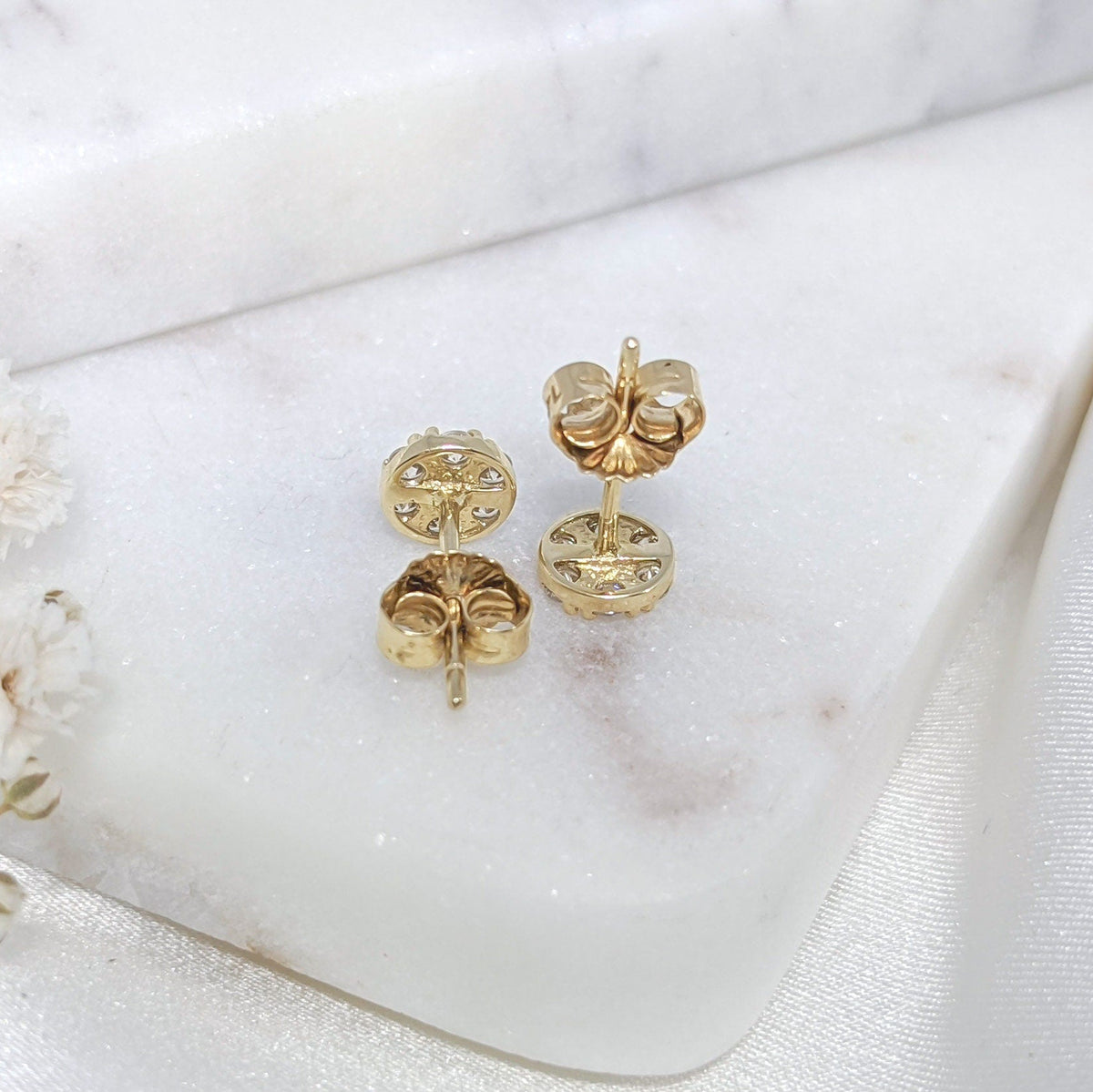 Cluster Circle Earrings
