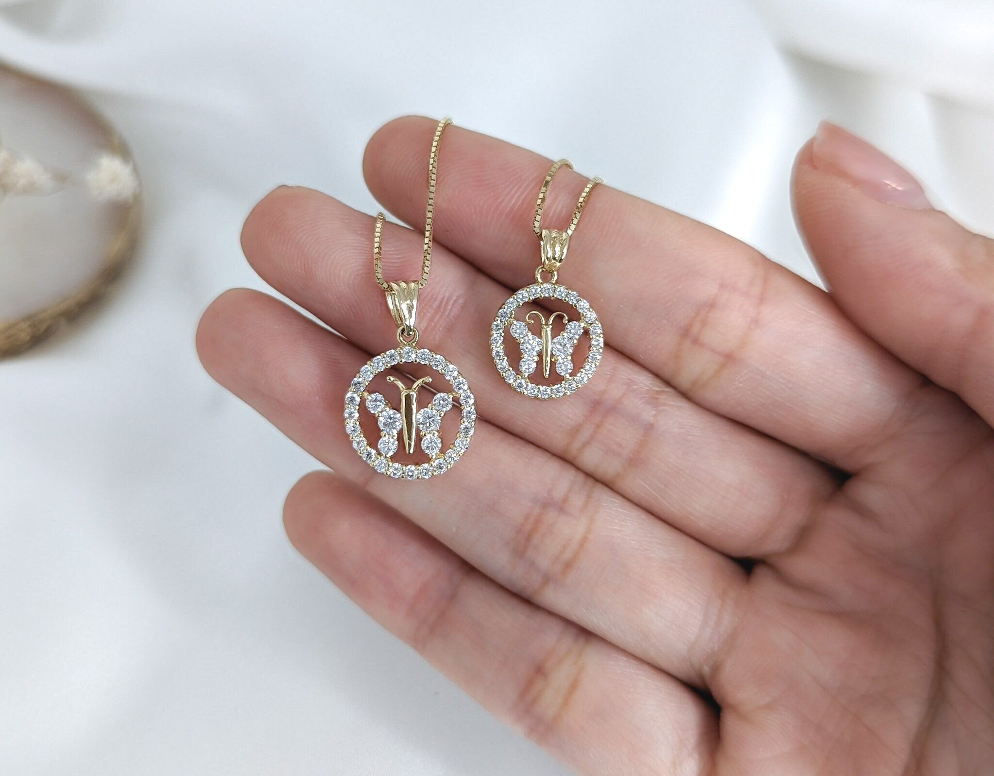 Butterfly Halo Pendant