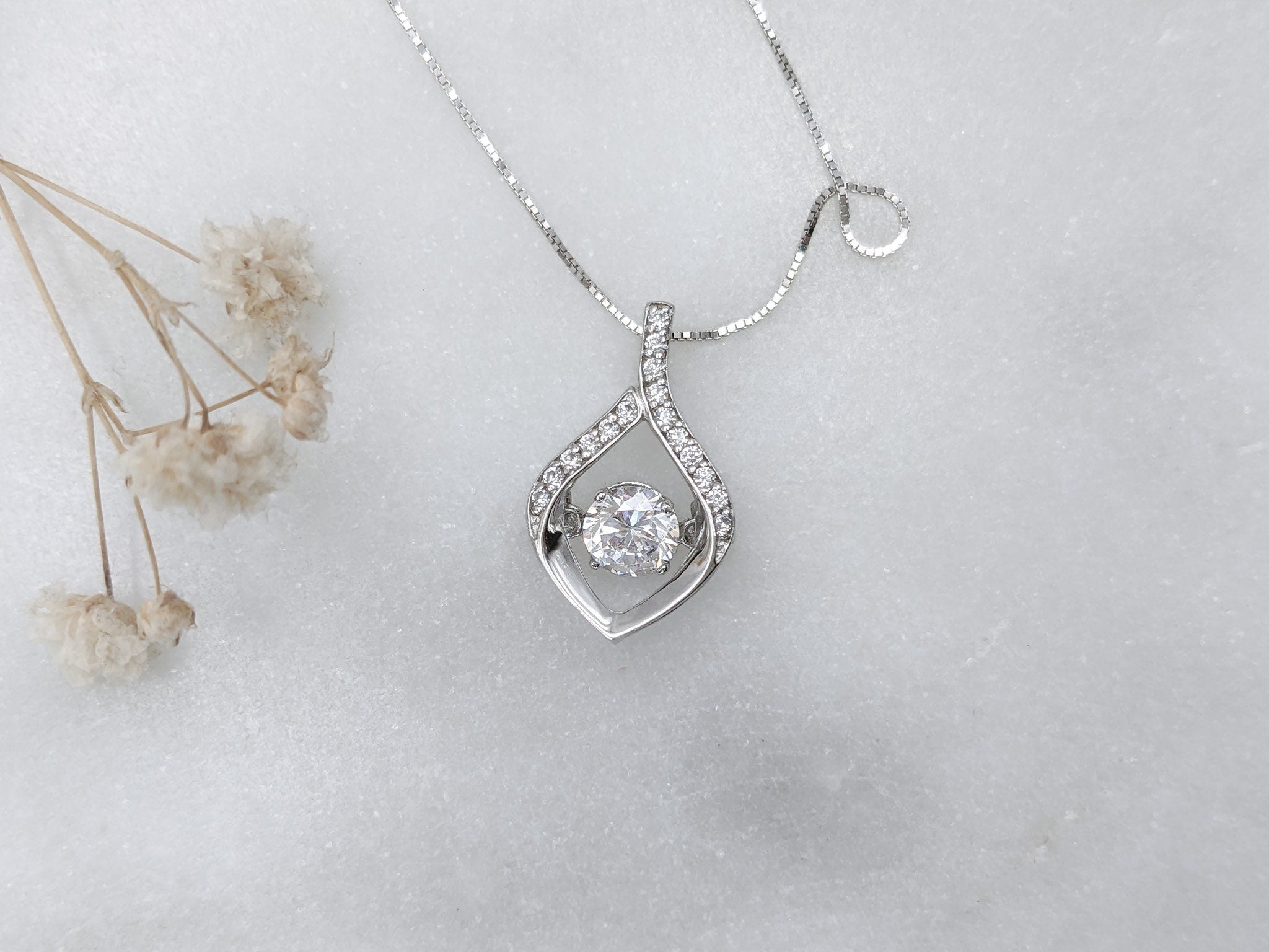 Tear Drop Dancing Pendant