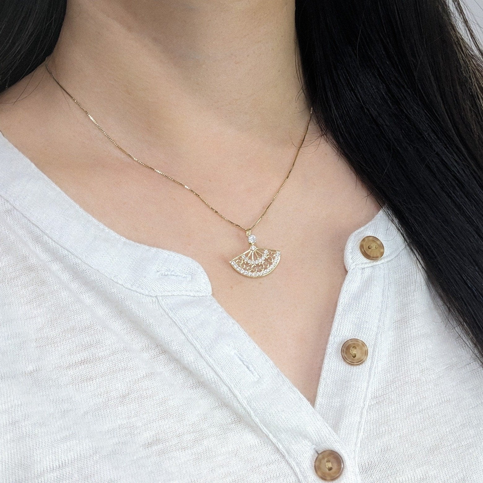 Vintage Fan Pendant