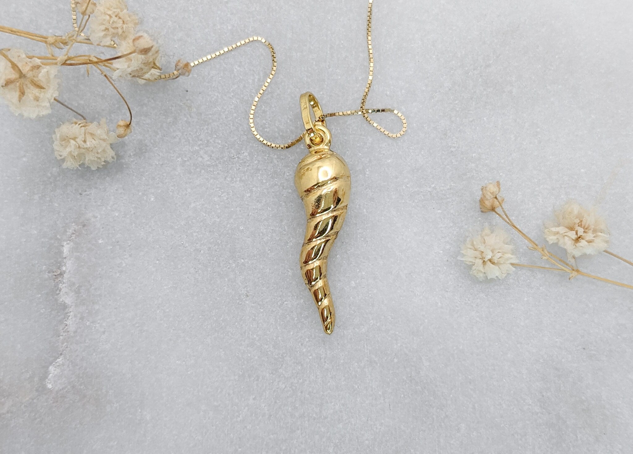 Italian Horn Pendant