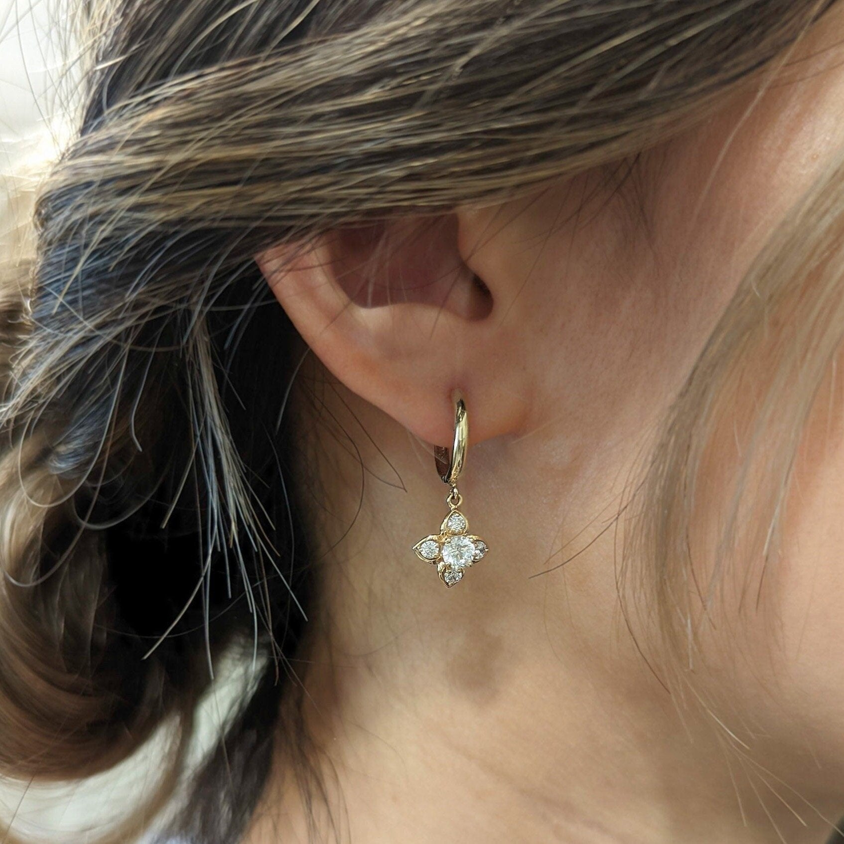 Blossom Hoop Earrings
