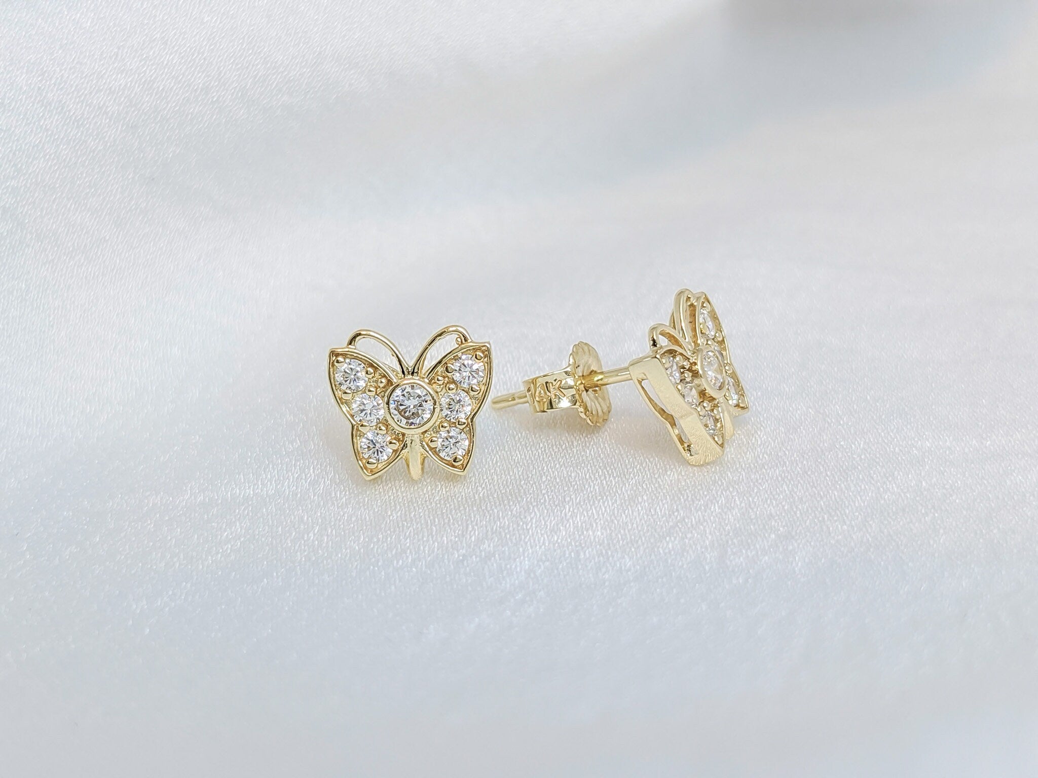Bubble Butterfly Earrings
