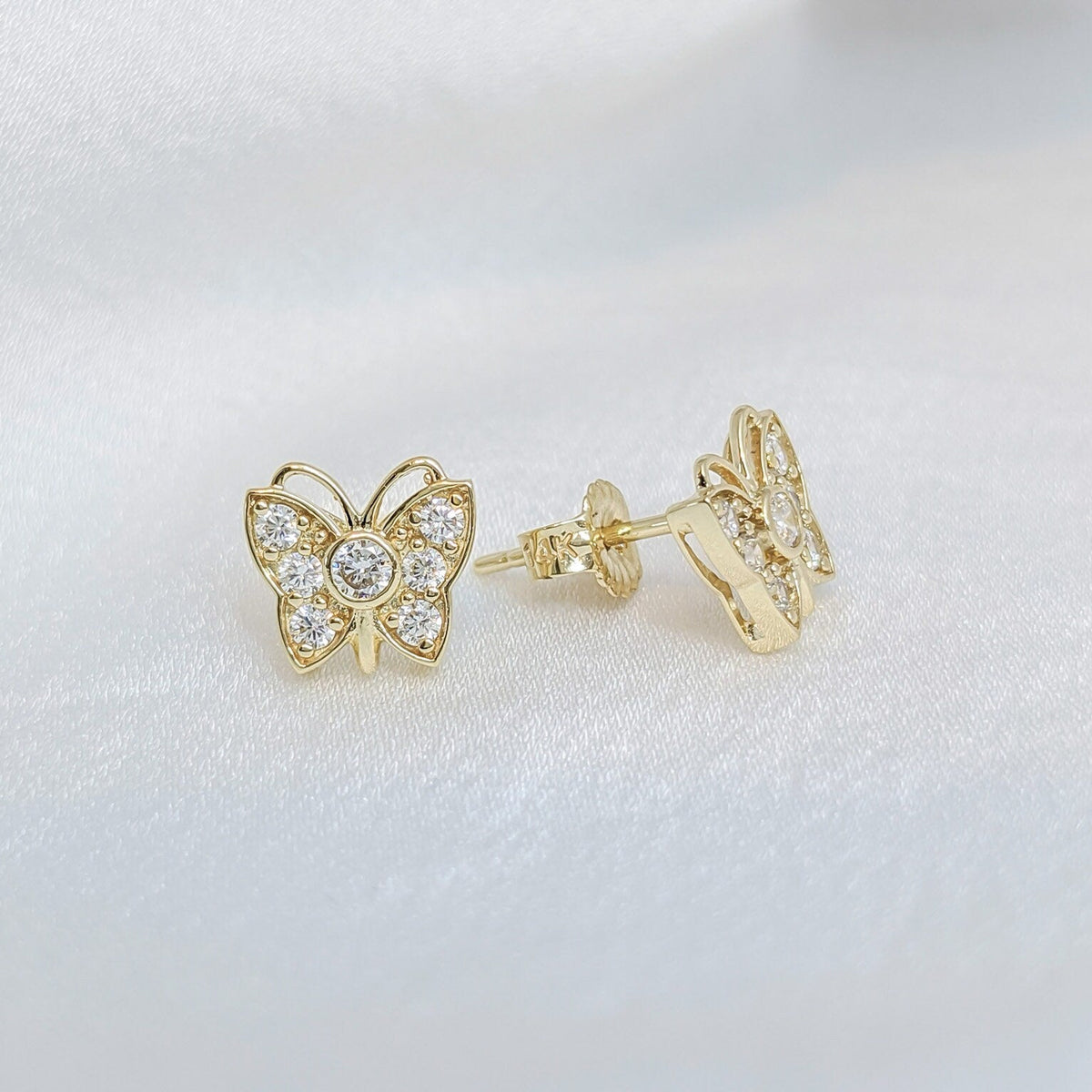 Bubble Butterfly Earrings