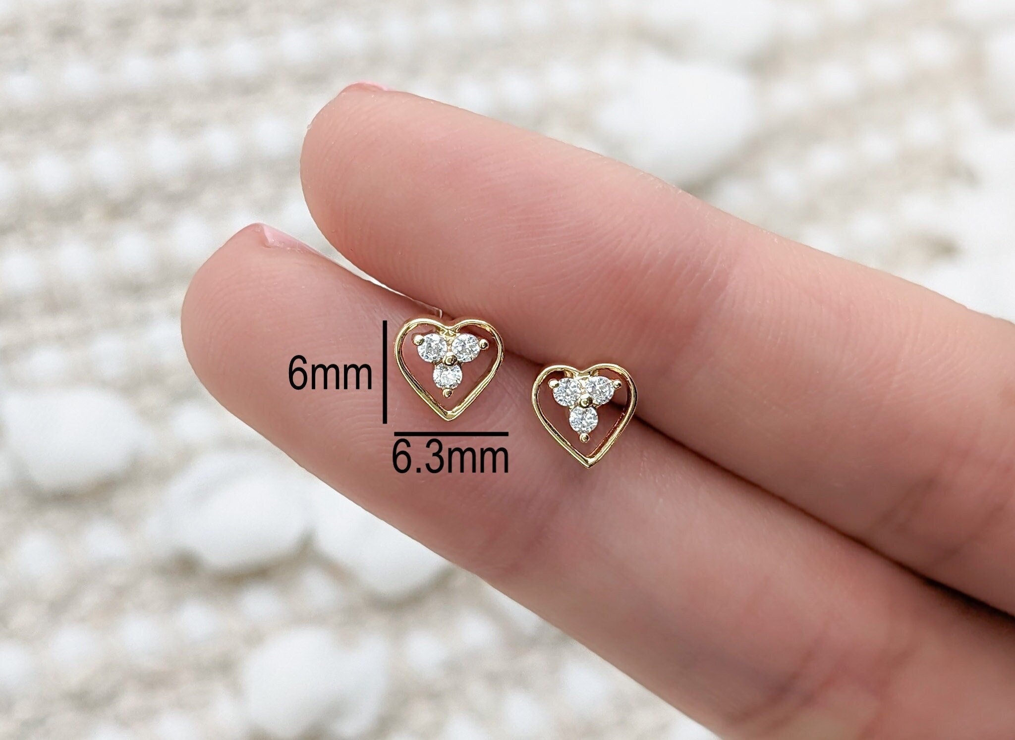 Mini Heart Earrings