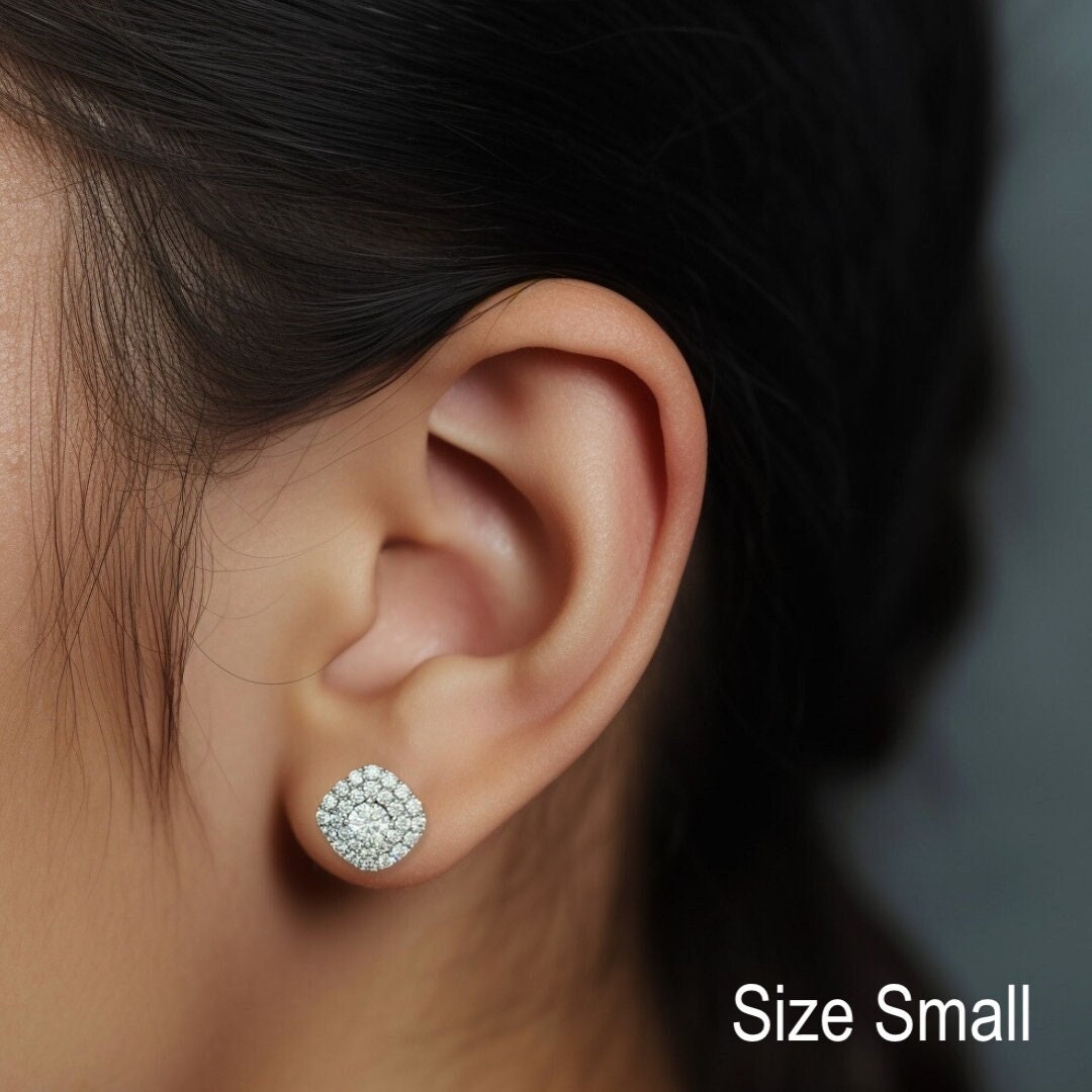 Square Cushion Earrings