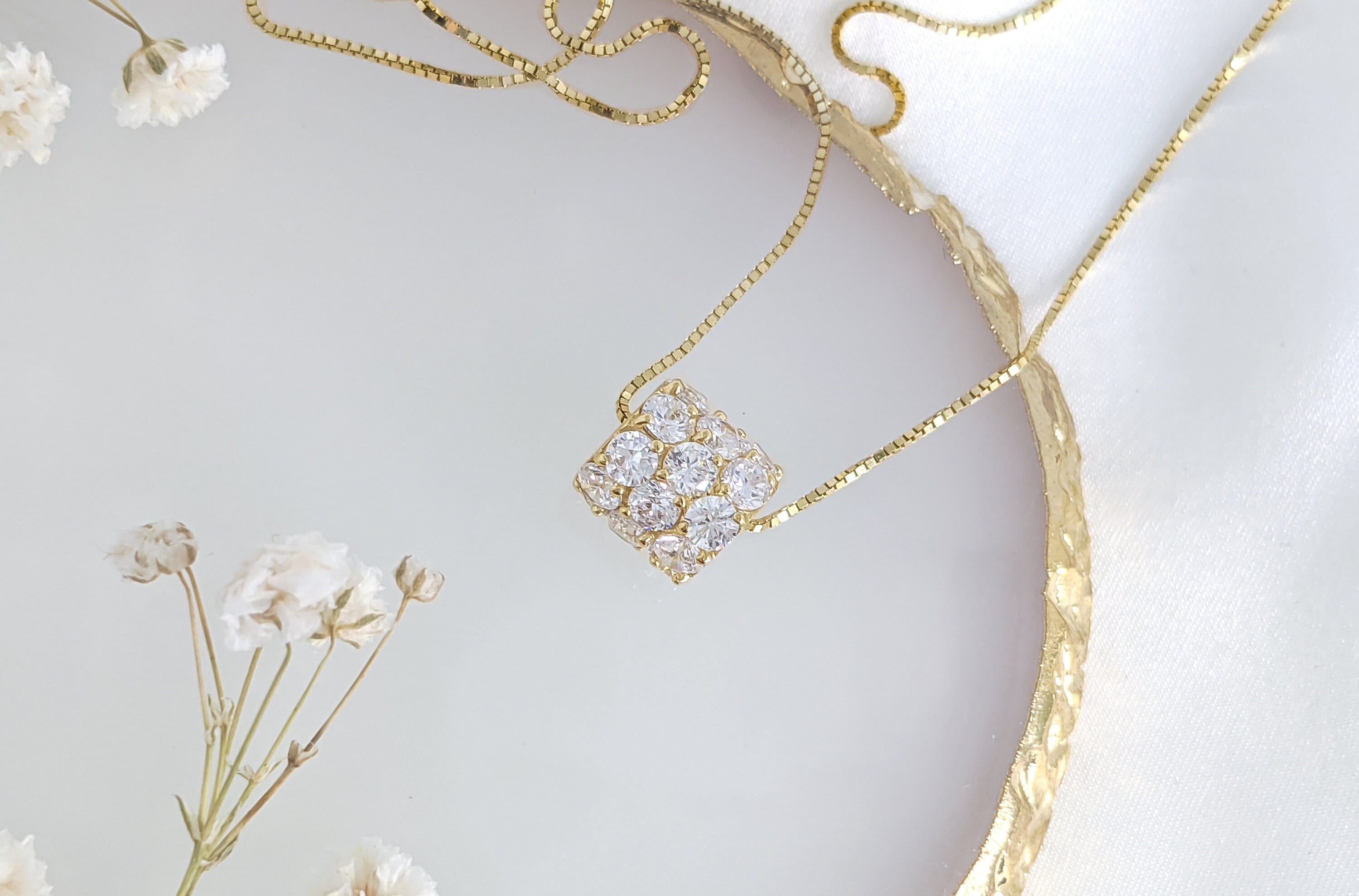 Eternity Pavé Tube Pendant
