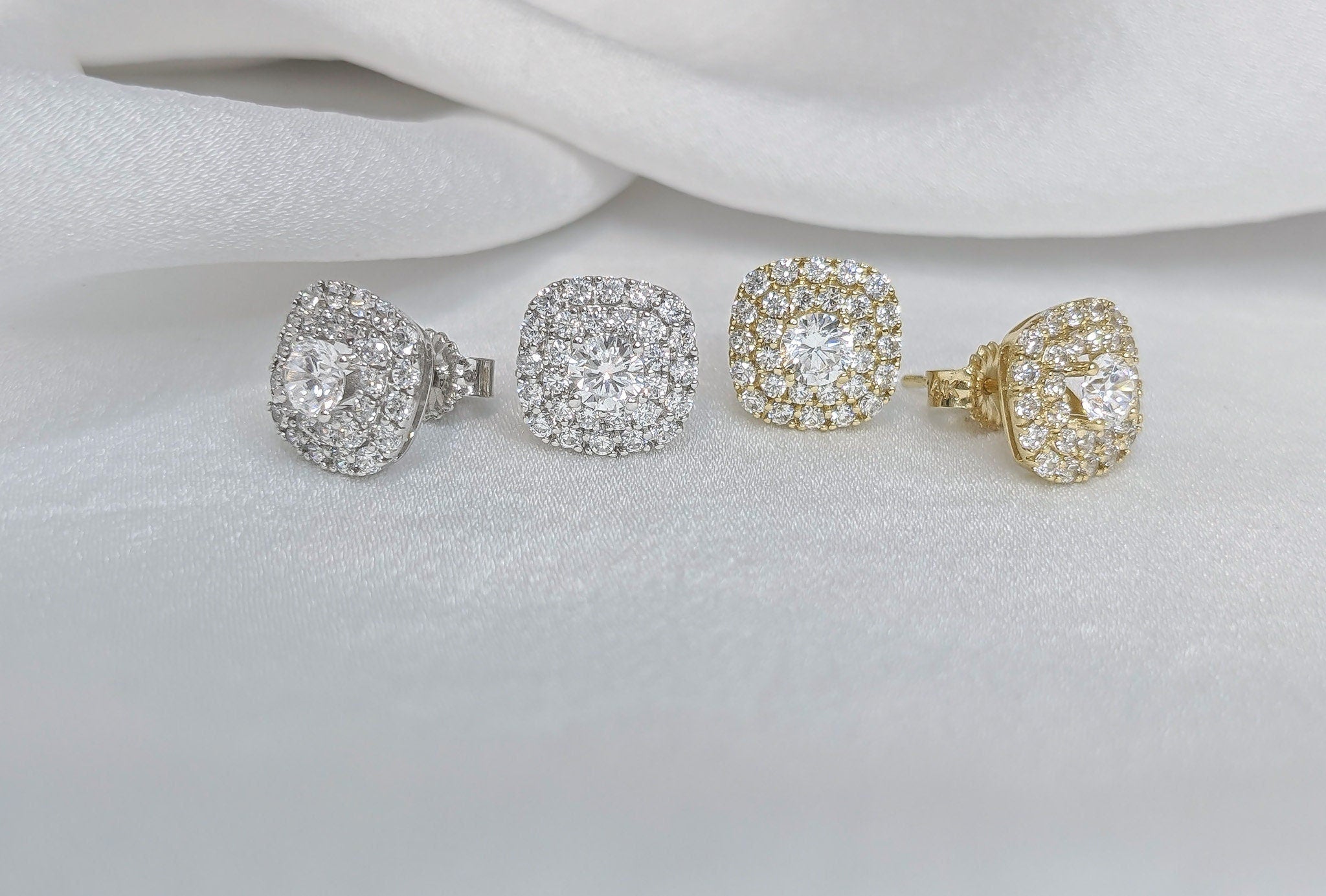 Square Cushion Earrings