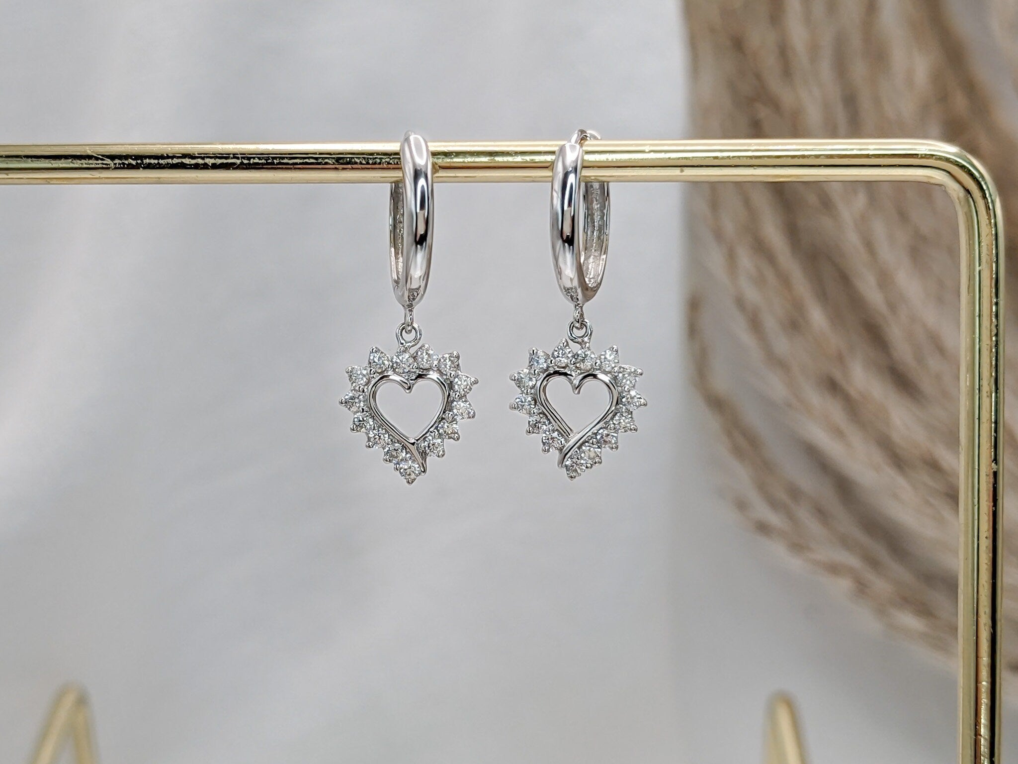 Classic Heart Hoop Earrings