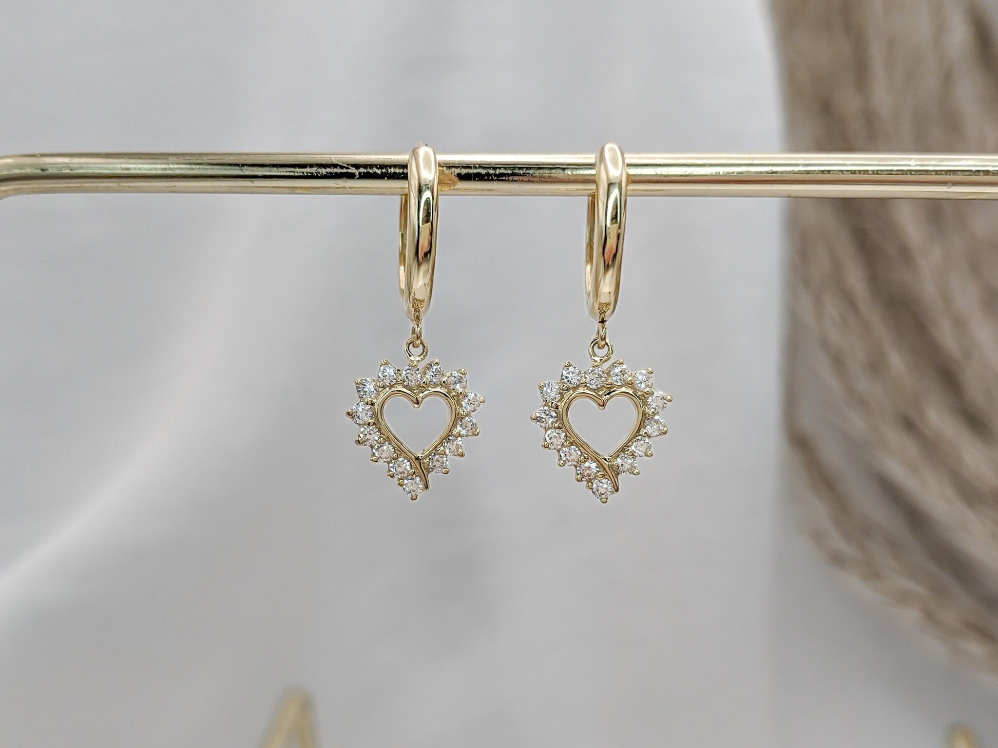 Classic Heart Hoop Earrings