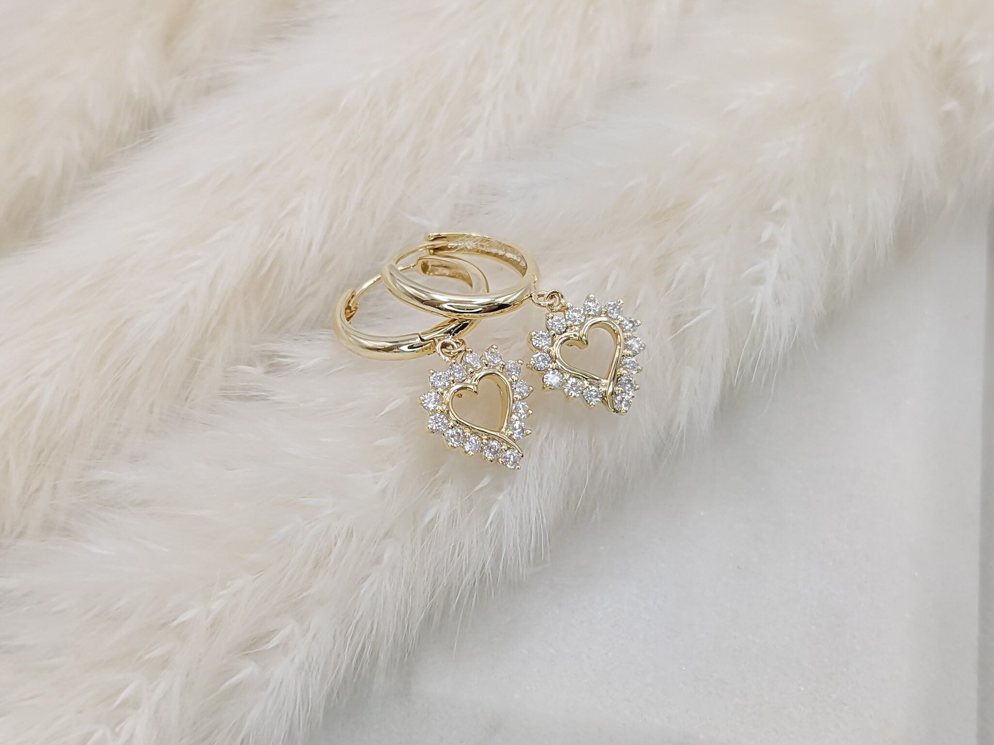 Classic Heart Hoop Earrings