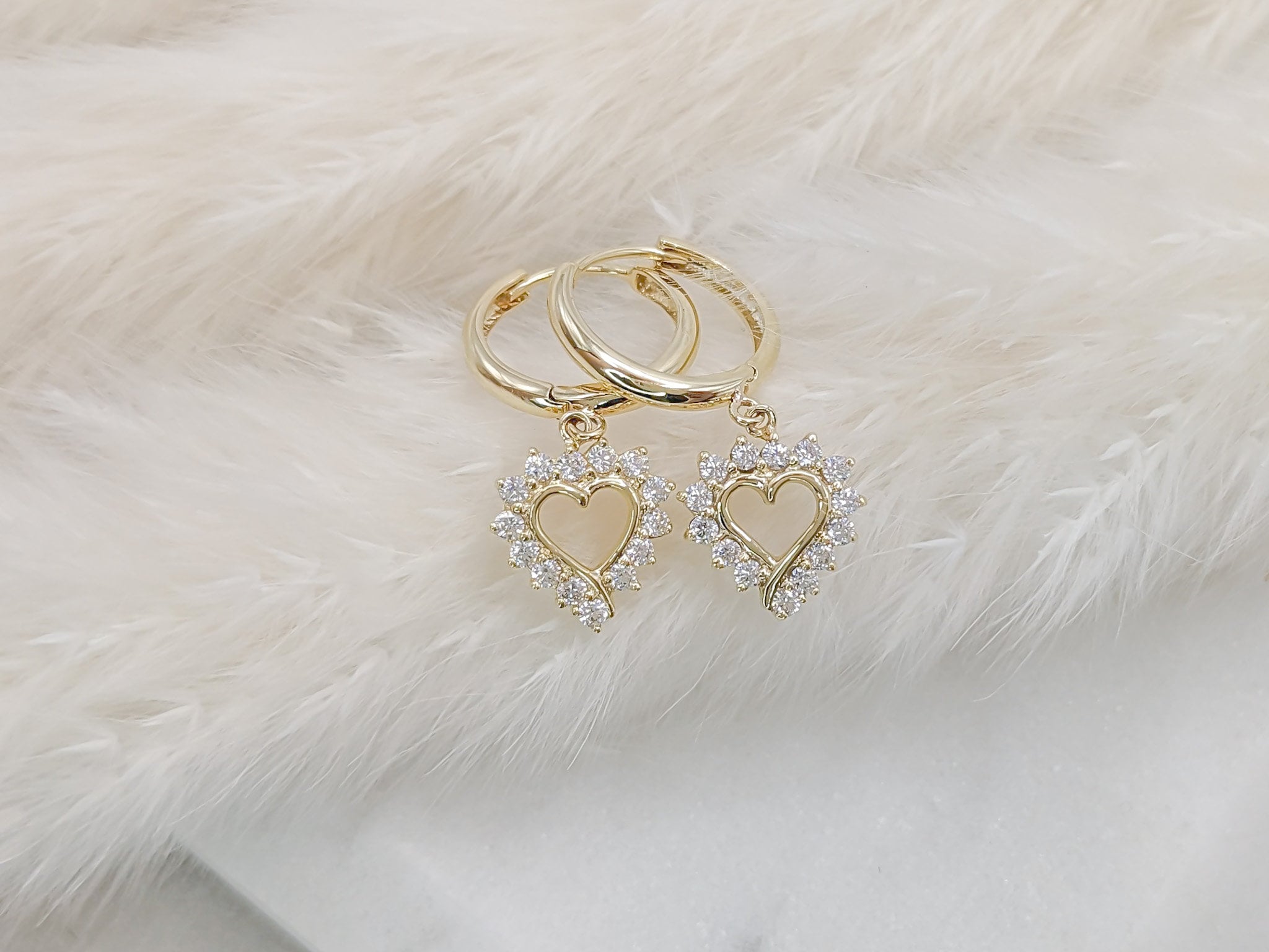 Classic Heart Hoop Earrings