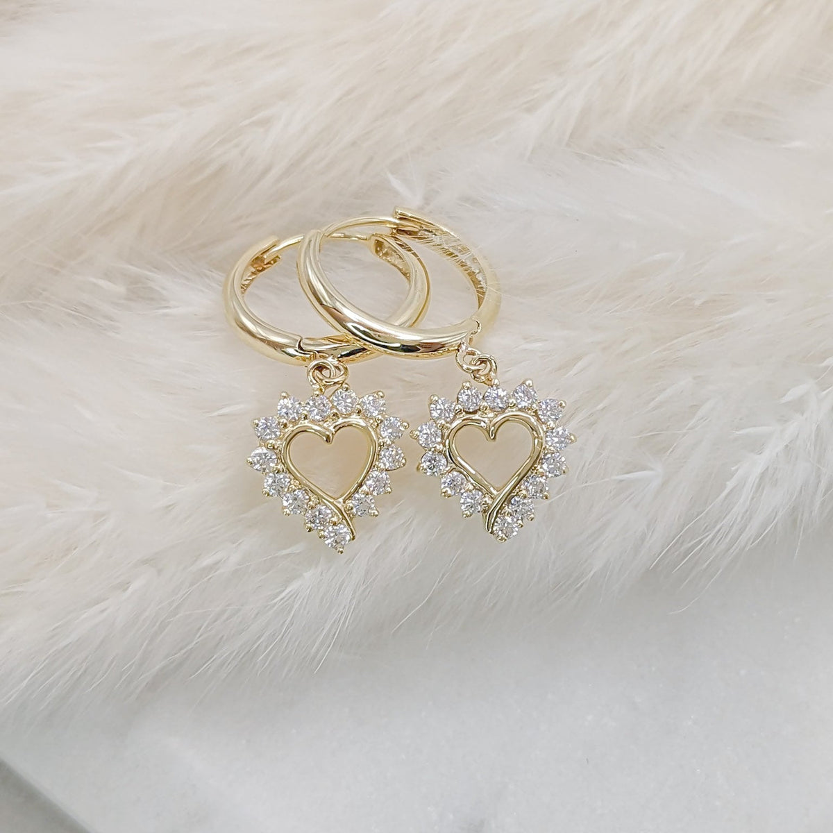 Classic Heart Hoop Earrings