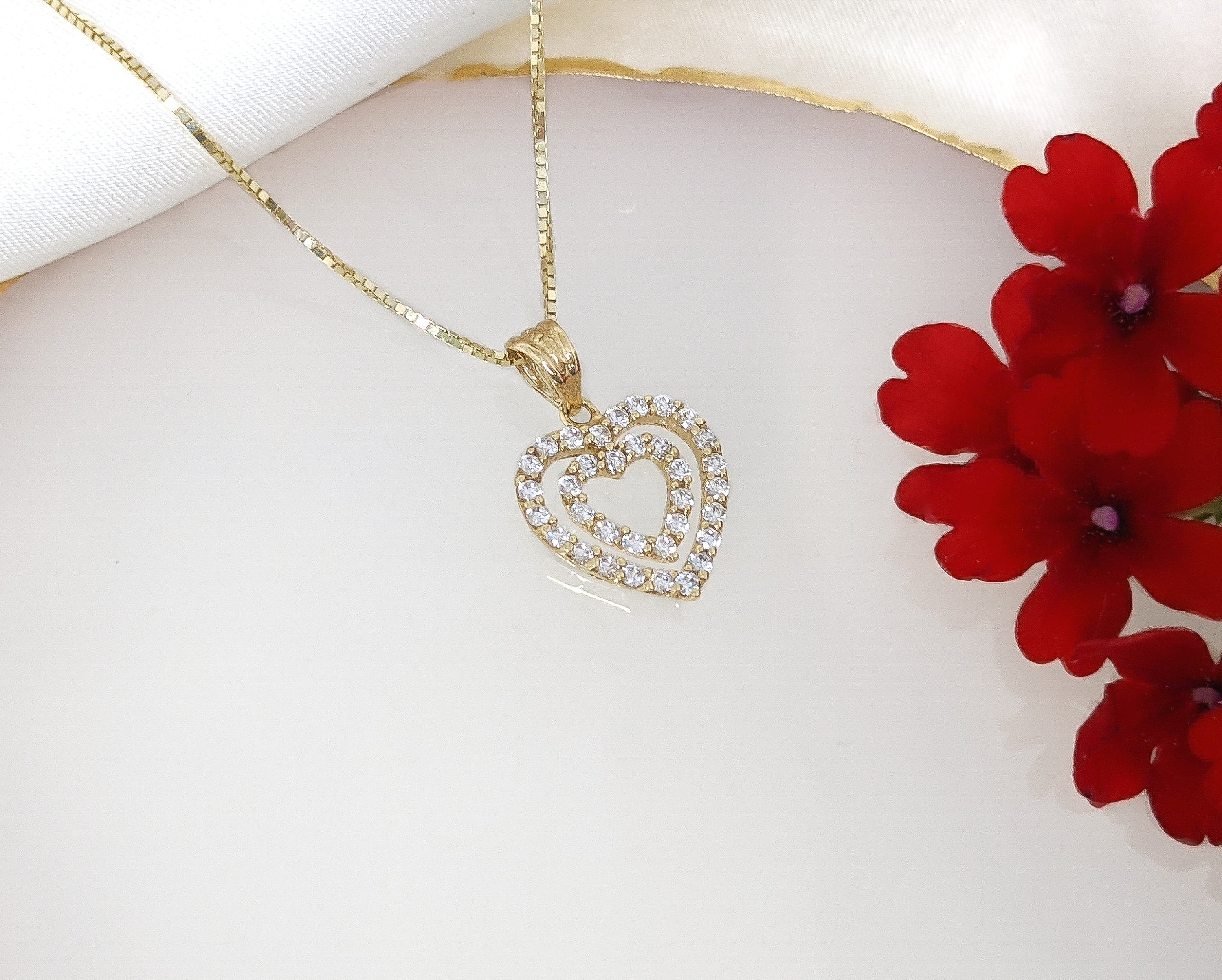 Mini Double Heart Pendant