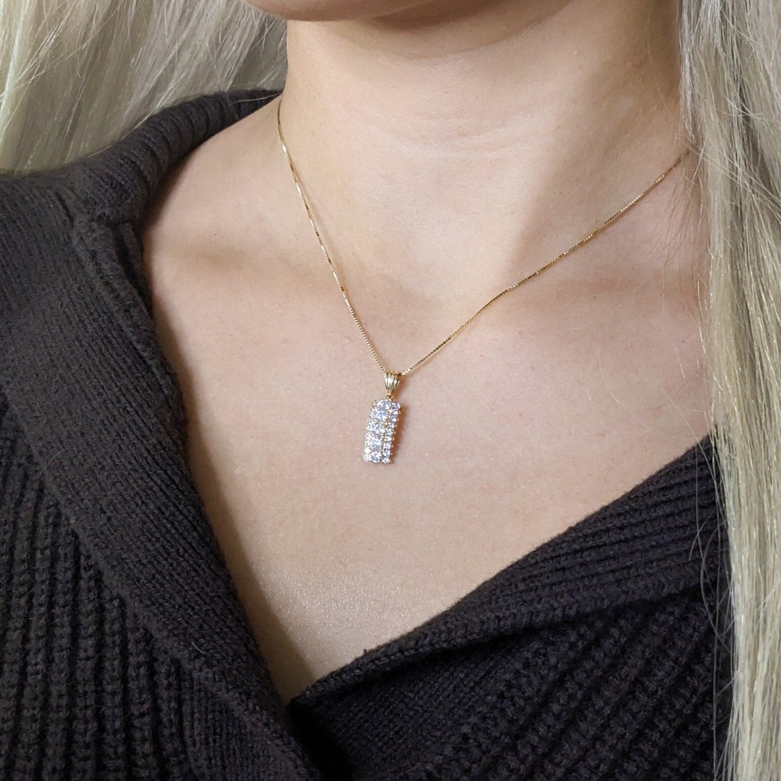 Lux Pavé Pendant