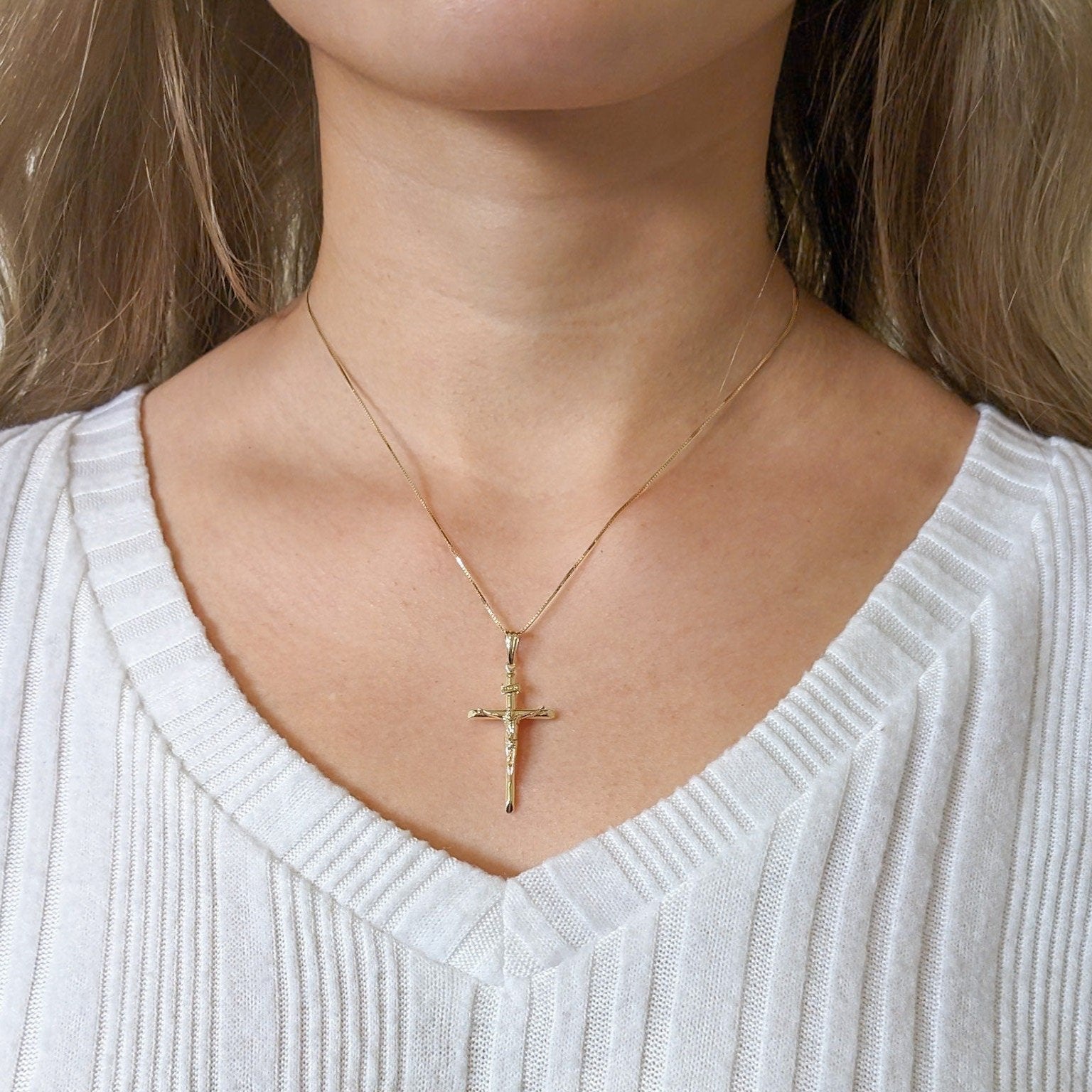 Large Crucifix Cross Pendant